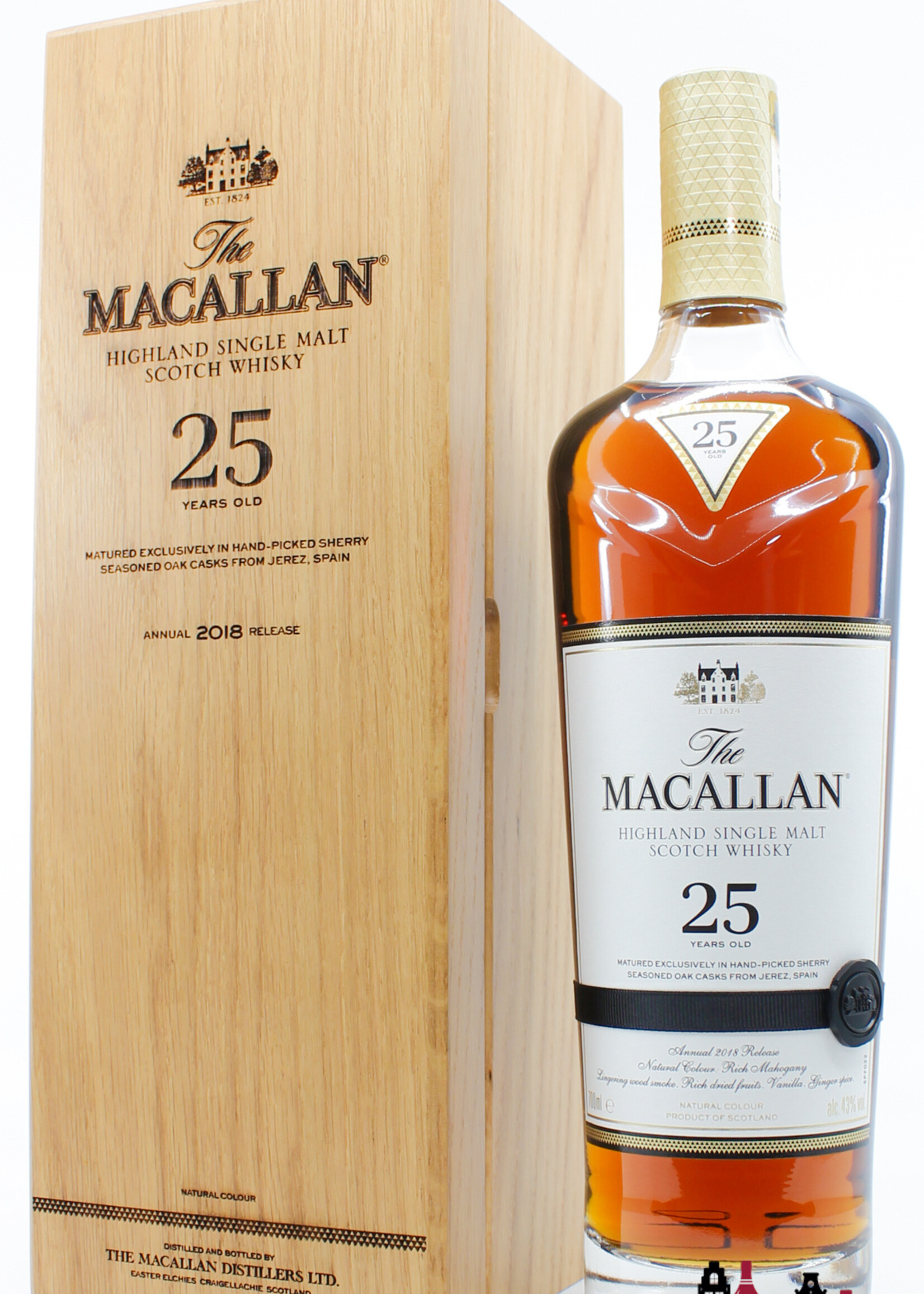 The Macallan Macallan 25 Years Old - Sherry Casks - Annual 2018 Release 43%