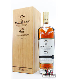 Macallan Macallan 25 Years Old - Sherry Casks - Annual 2018 Release 43% (in luxury wooden case)