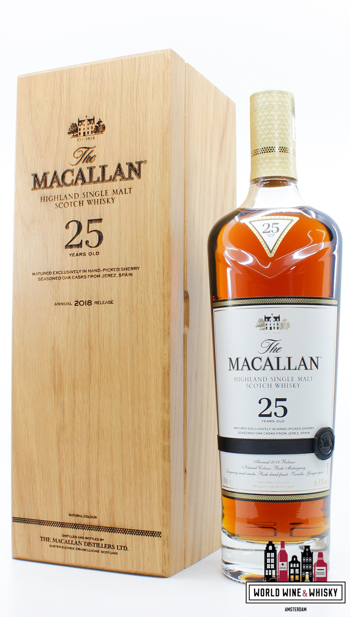 The Macallan Macallan 25 Years Old - Sherry Casks - Annual 2018 Release 43%