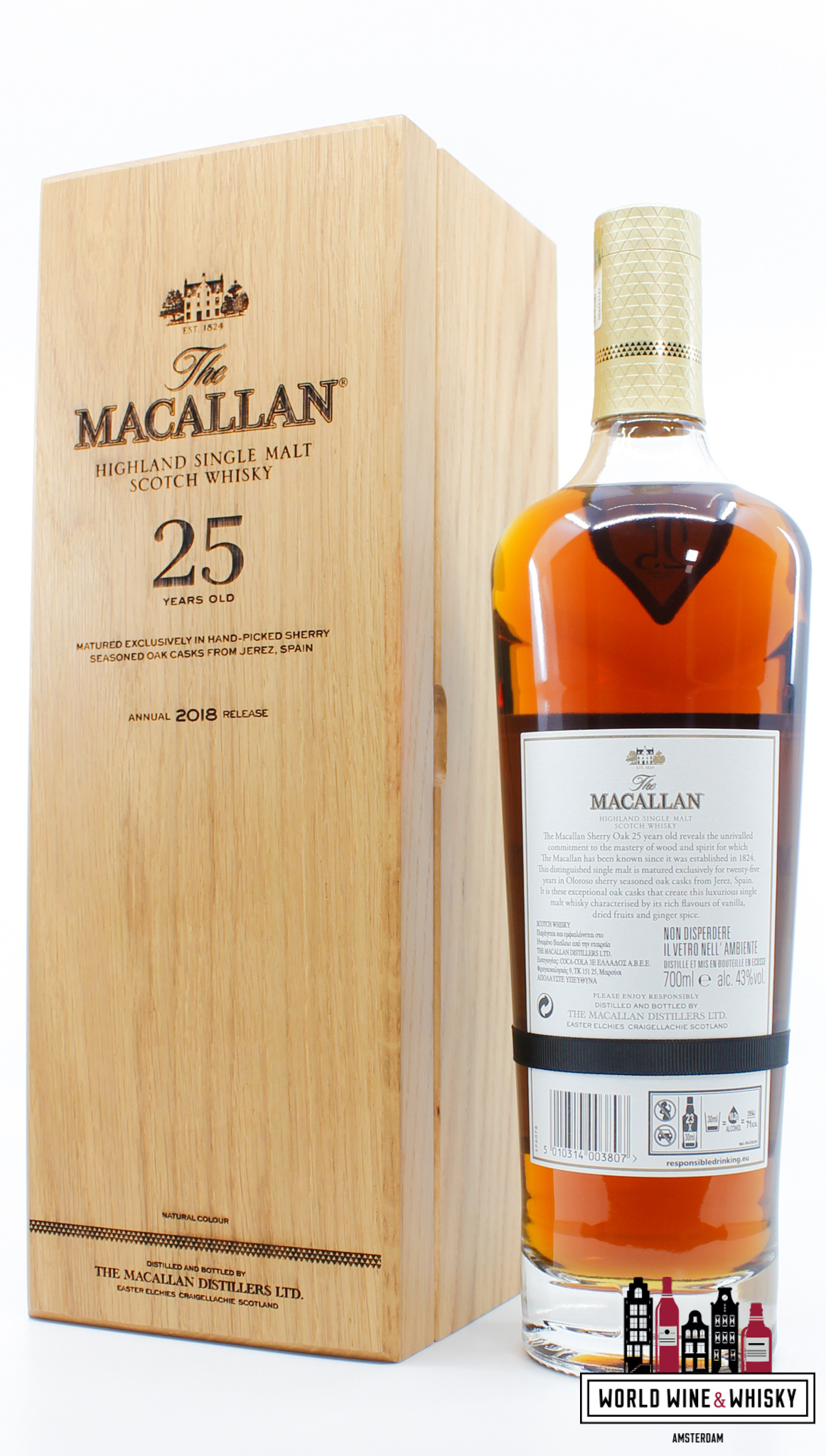 The Macallan Macallan 25 Years Old - Sherry Casks - Annual 2018 Release 43%
