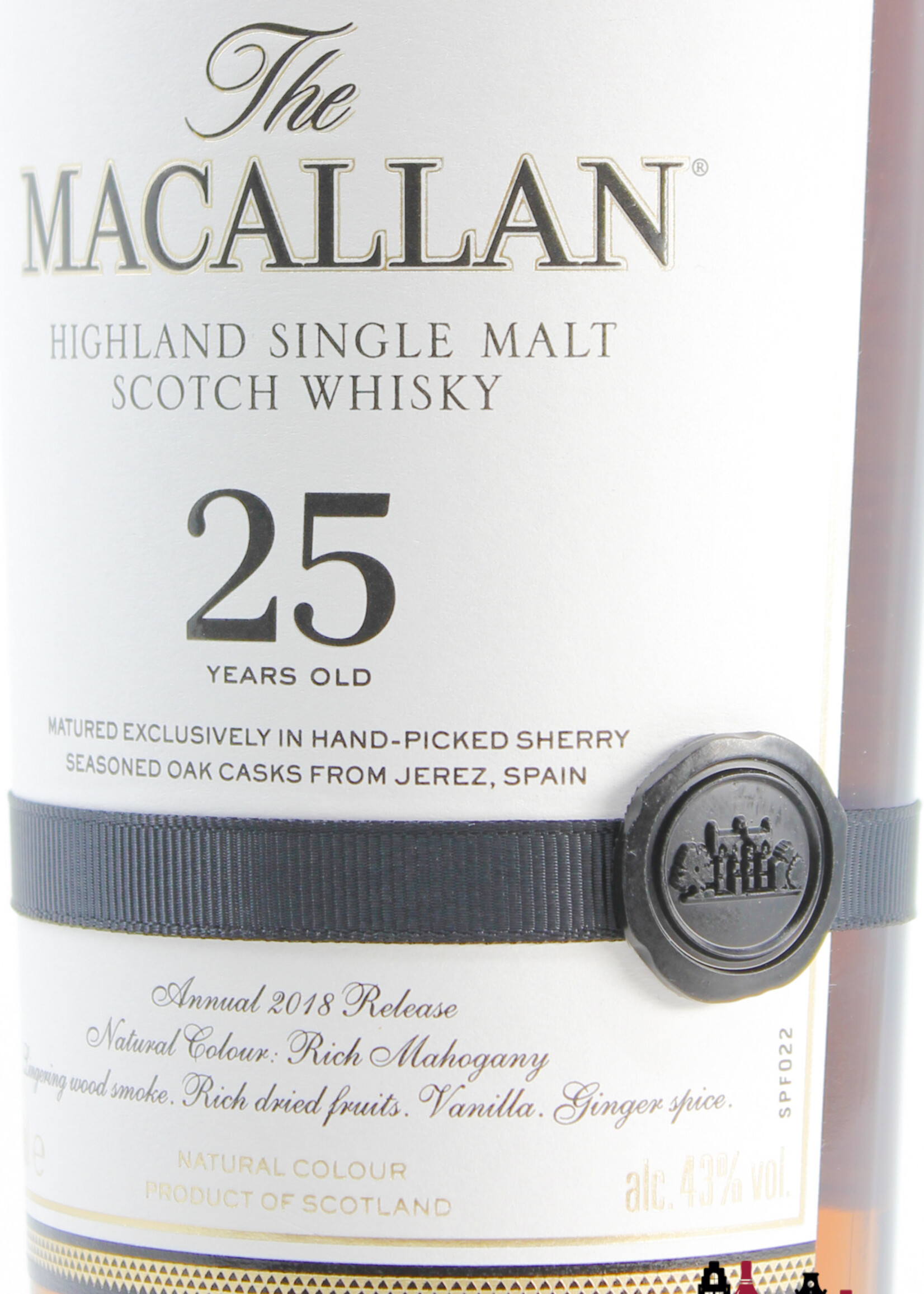 The Macallan Macallan 25 Years Old - Sherry Casks - Annual 2018 Release 43%