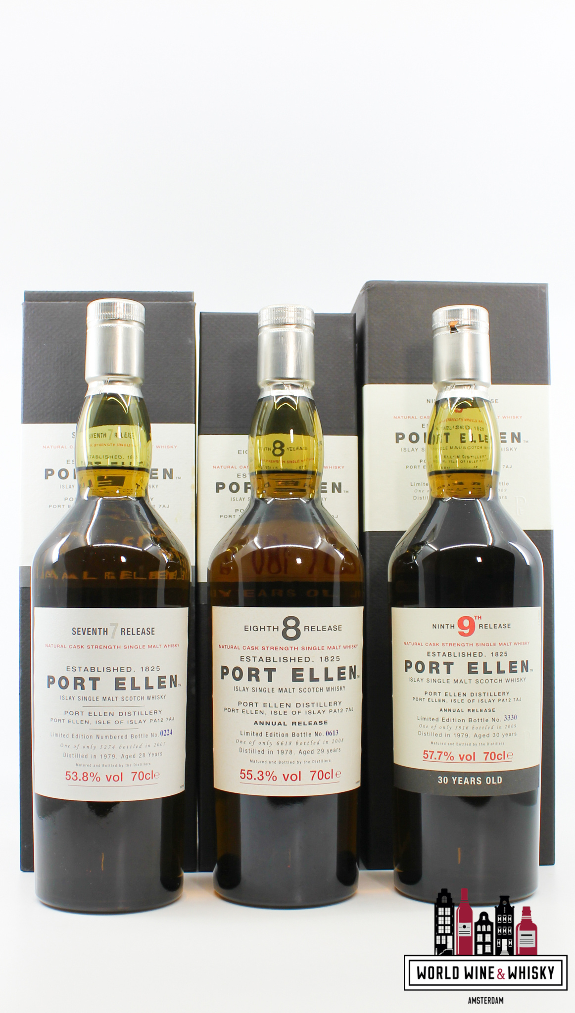 Port Ellen Port Ellen - Diageo Special Releases 2001-2017 - Full set of 17 bottles