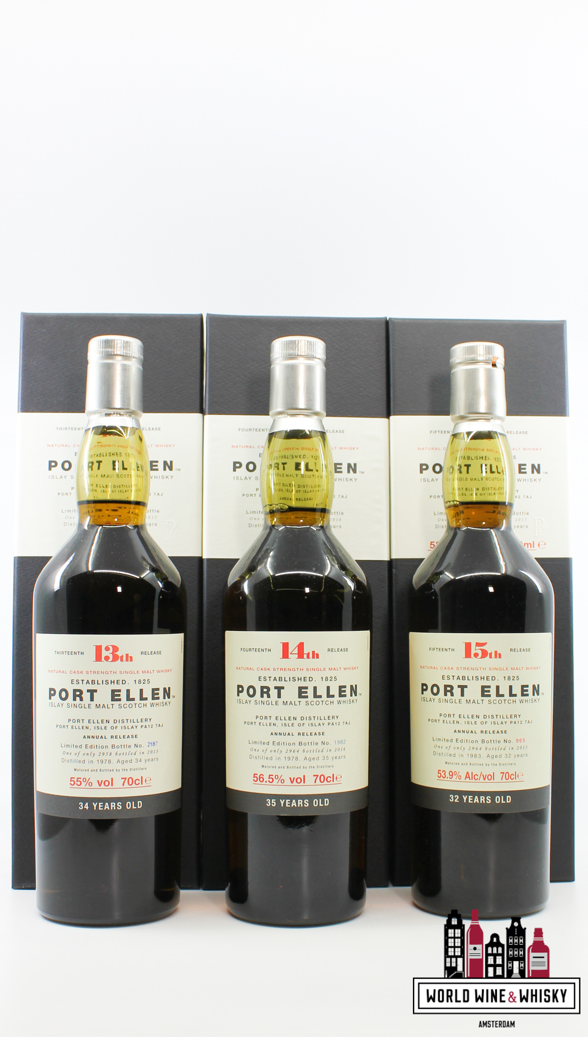 Port Ellen Port Ellen - Diageo Special Releases 2001-2017 - Full set of 17 bottles