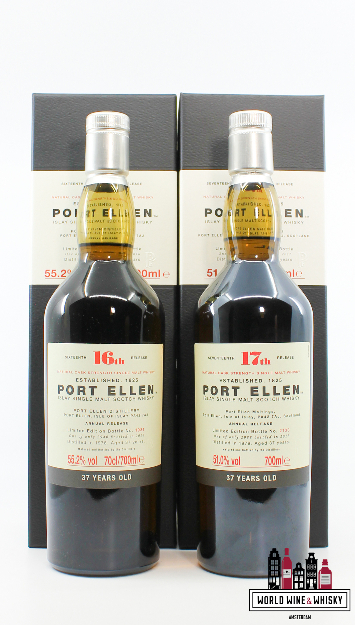 Port Ellen Port Ellen - Diageo Special Releases 2001-2017 - Full set of 17 bottles