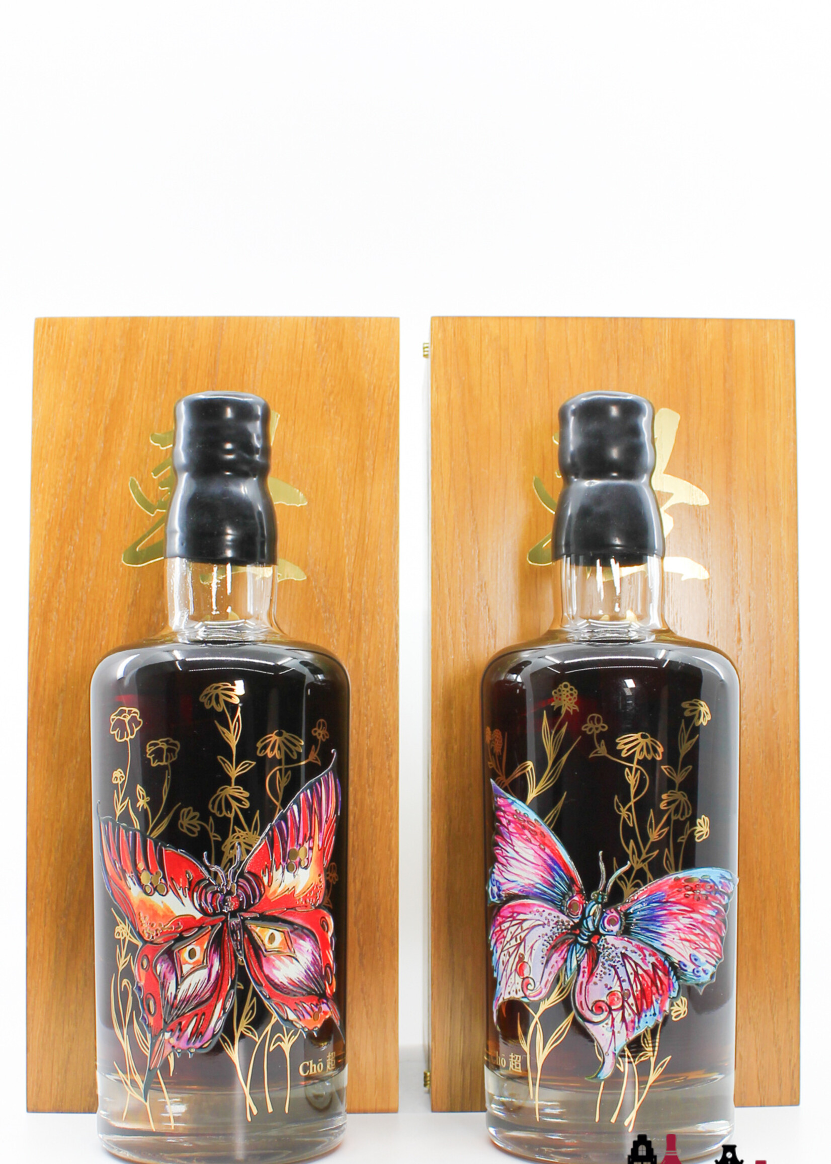 Karuizawa Karuizawa 1999-2000 Vintage - Chō butterflies 61.7% - set of two bottles (1 of 32)