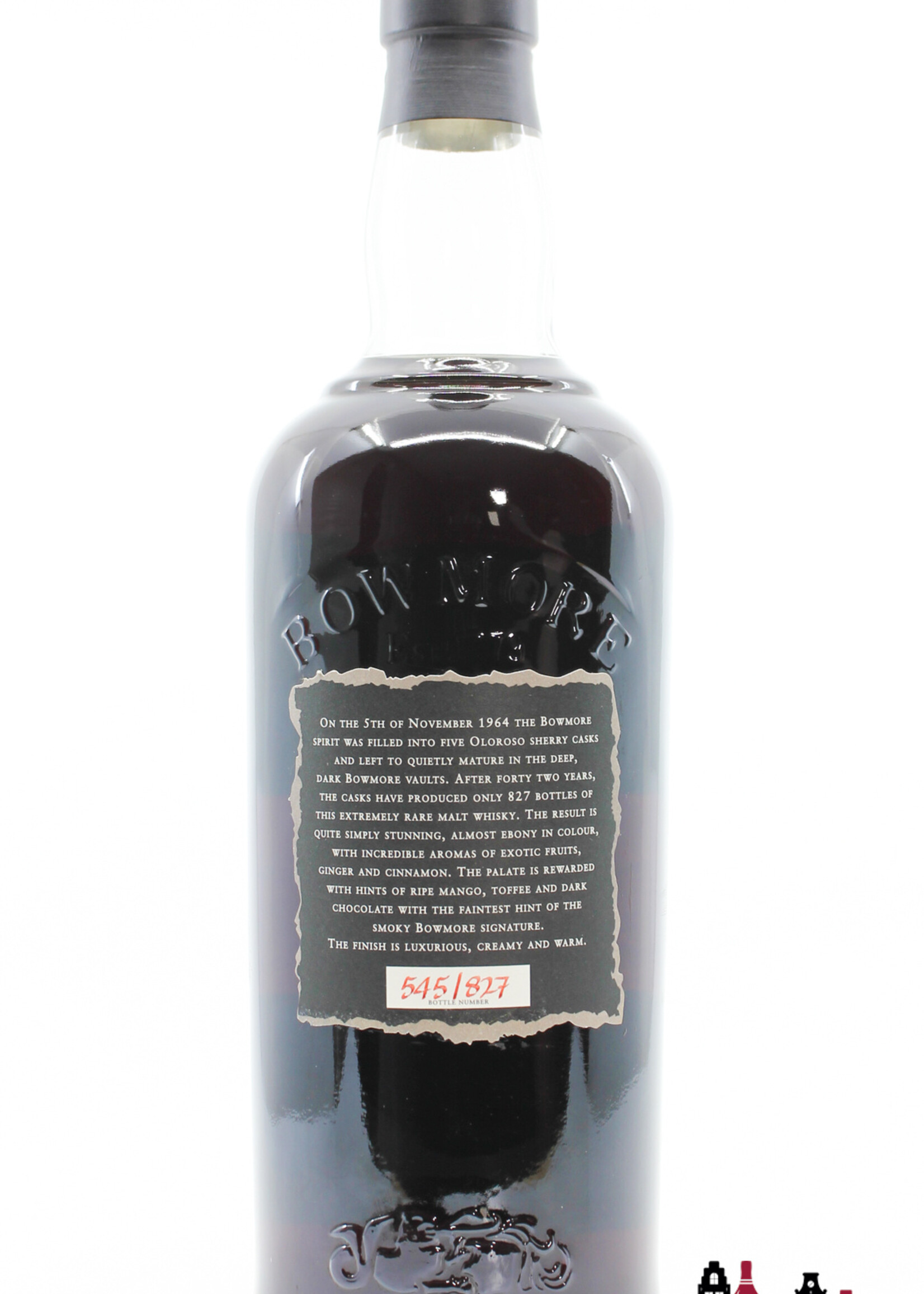 Bowmore Bowmore 42 Years Old 1964 2007 - Black Bowmore - The Trilogy 40.5% (1 of 827)