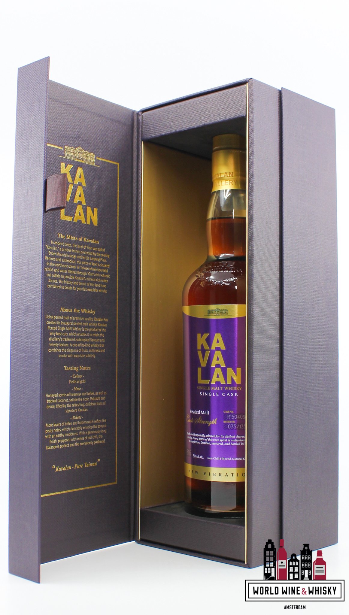 Kavalan Kavalan 2015 2023 - Solist - New Vibrations - Peated Malt - Cask R150409037A 51.6% (1 of 135)