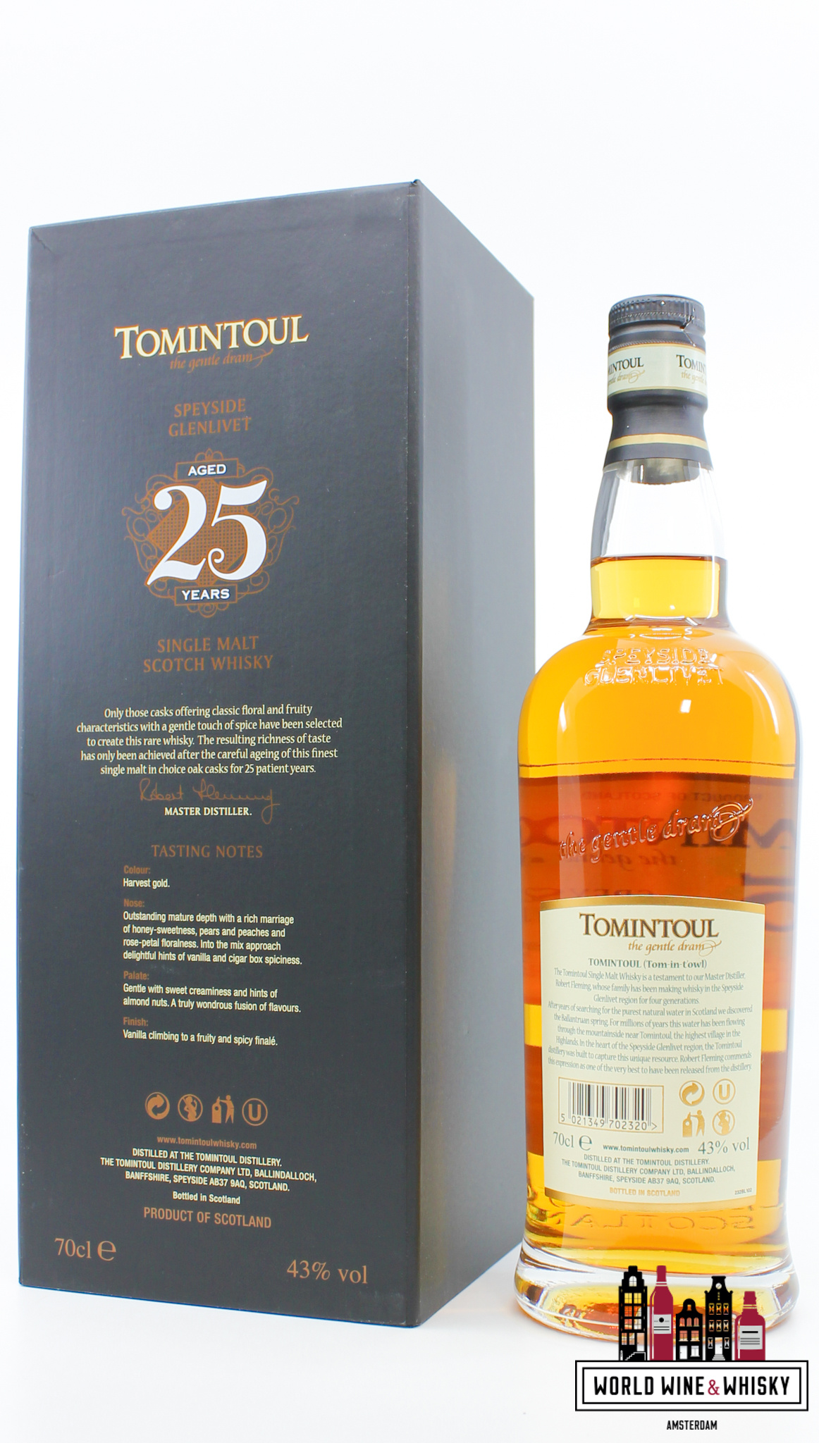 Tomintoul Tomintoul 25 Years Old 2015 - Speyside Glenlivet - The gentle dram 43%