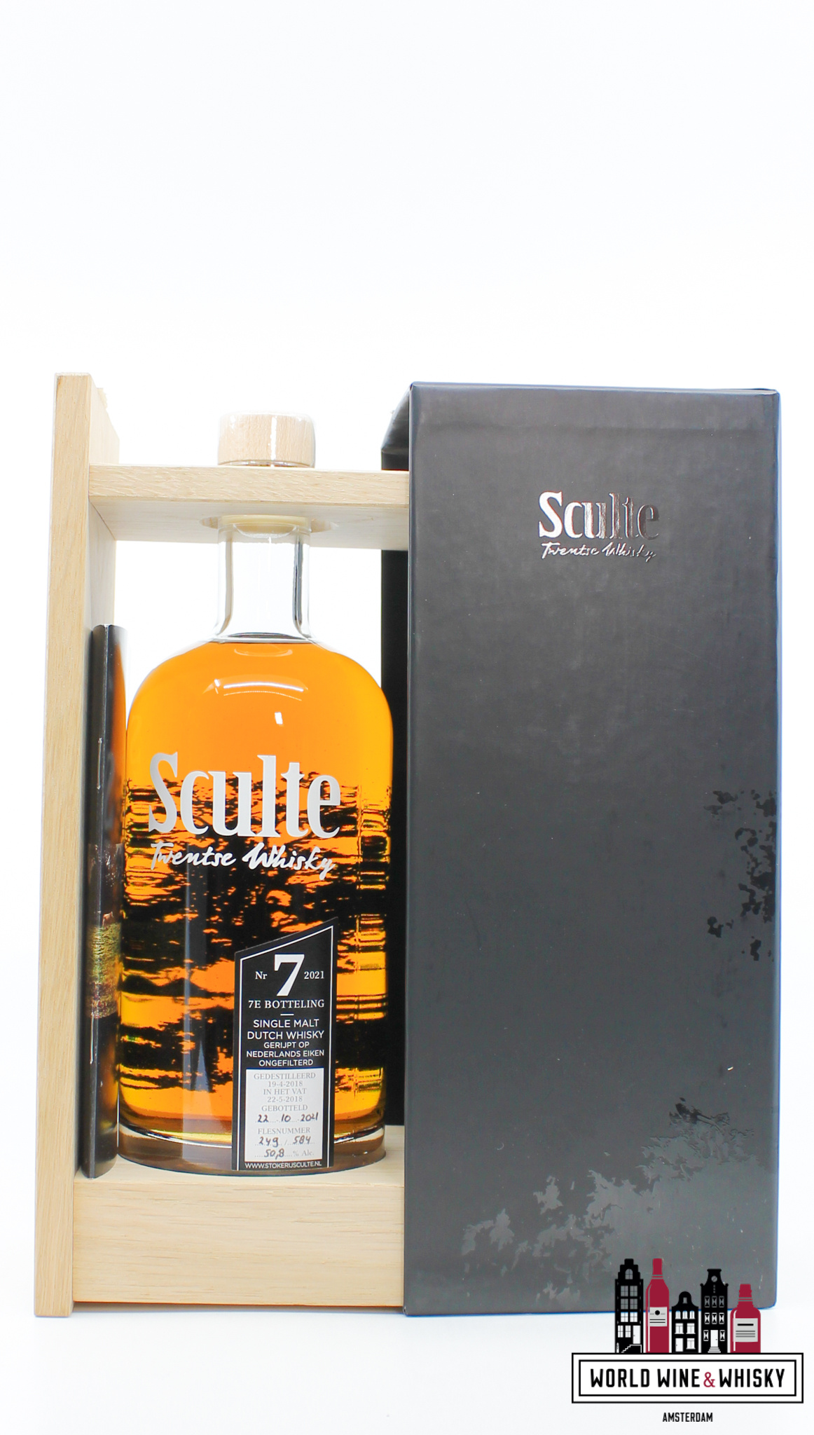 Sculte Sculte 3 Years Old 2018 2021 - 7e Bottling - Single Malt Dutch Whisky 50.8% (1 of 584)