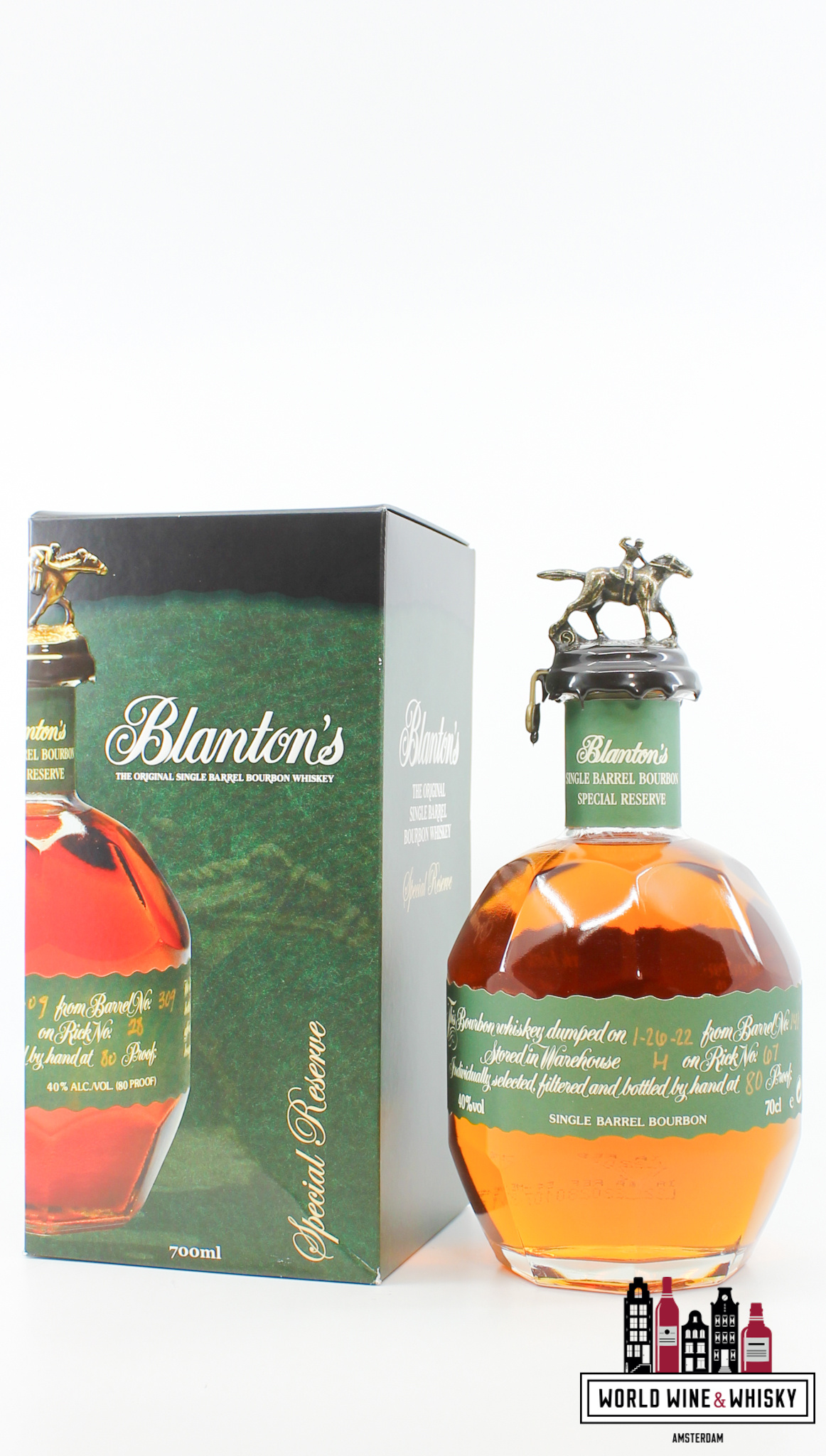 Blanton's Blanton's 2022 - Single Barrel Bourbon - Special Reserve - Barrel 141 40% (green label)