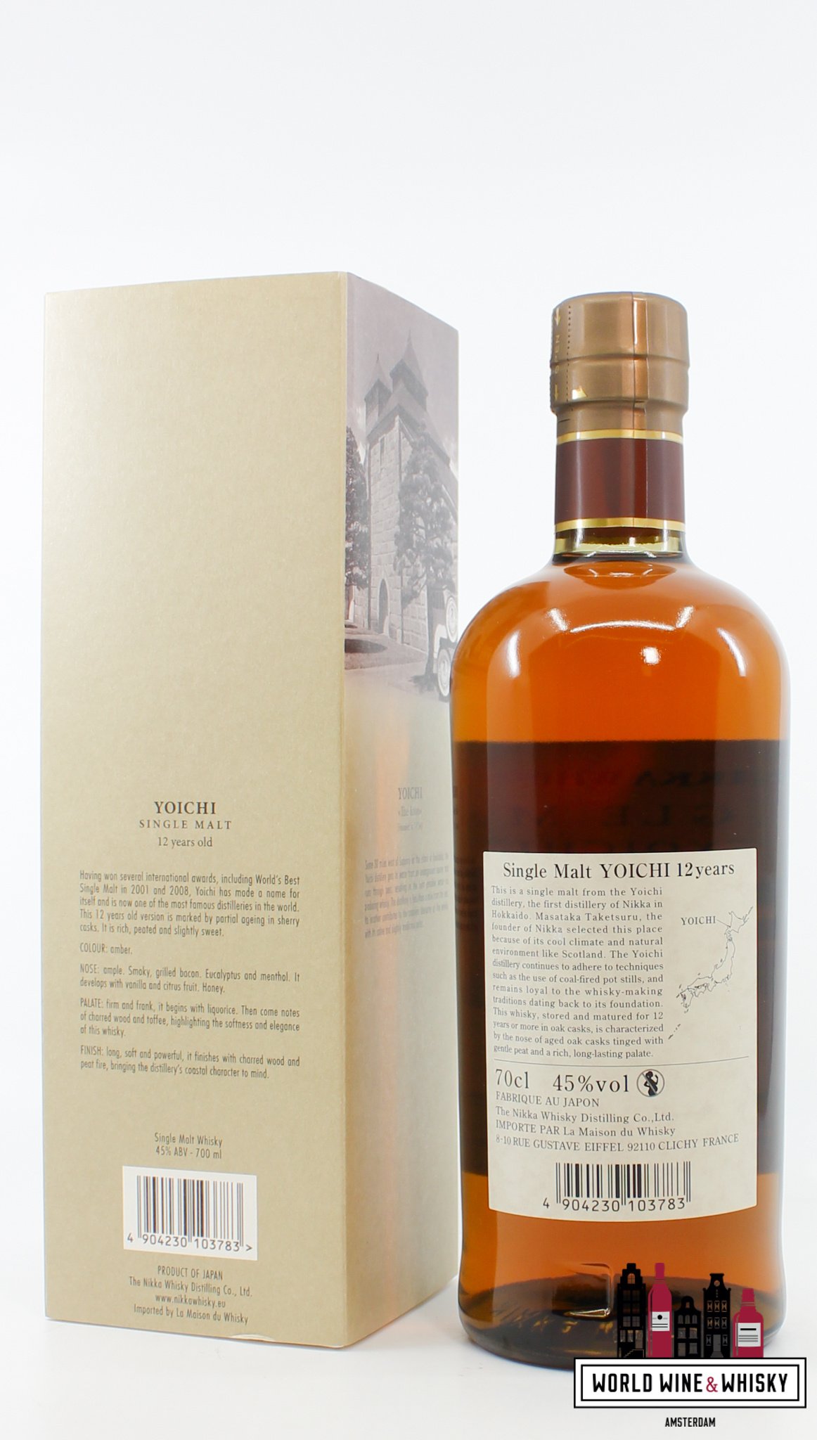 Yoichi Yoichi 12 Years Old - Single Malt - Nikka Whisky 45%