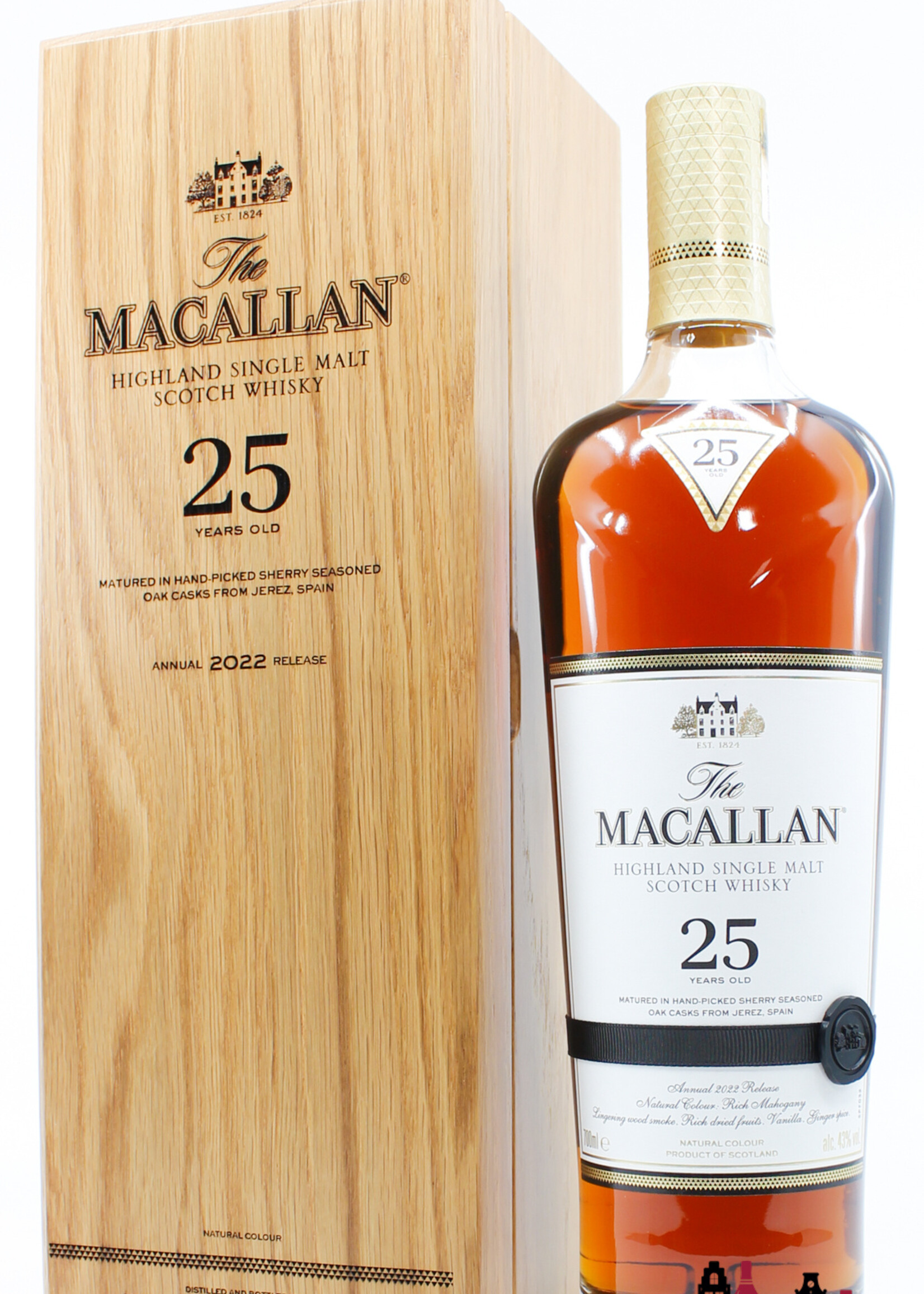 The Macallan Macallan 25 Years Old - Sherry Oak Casks - Annual 2022 Release 43%