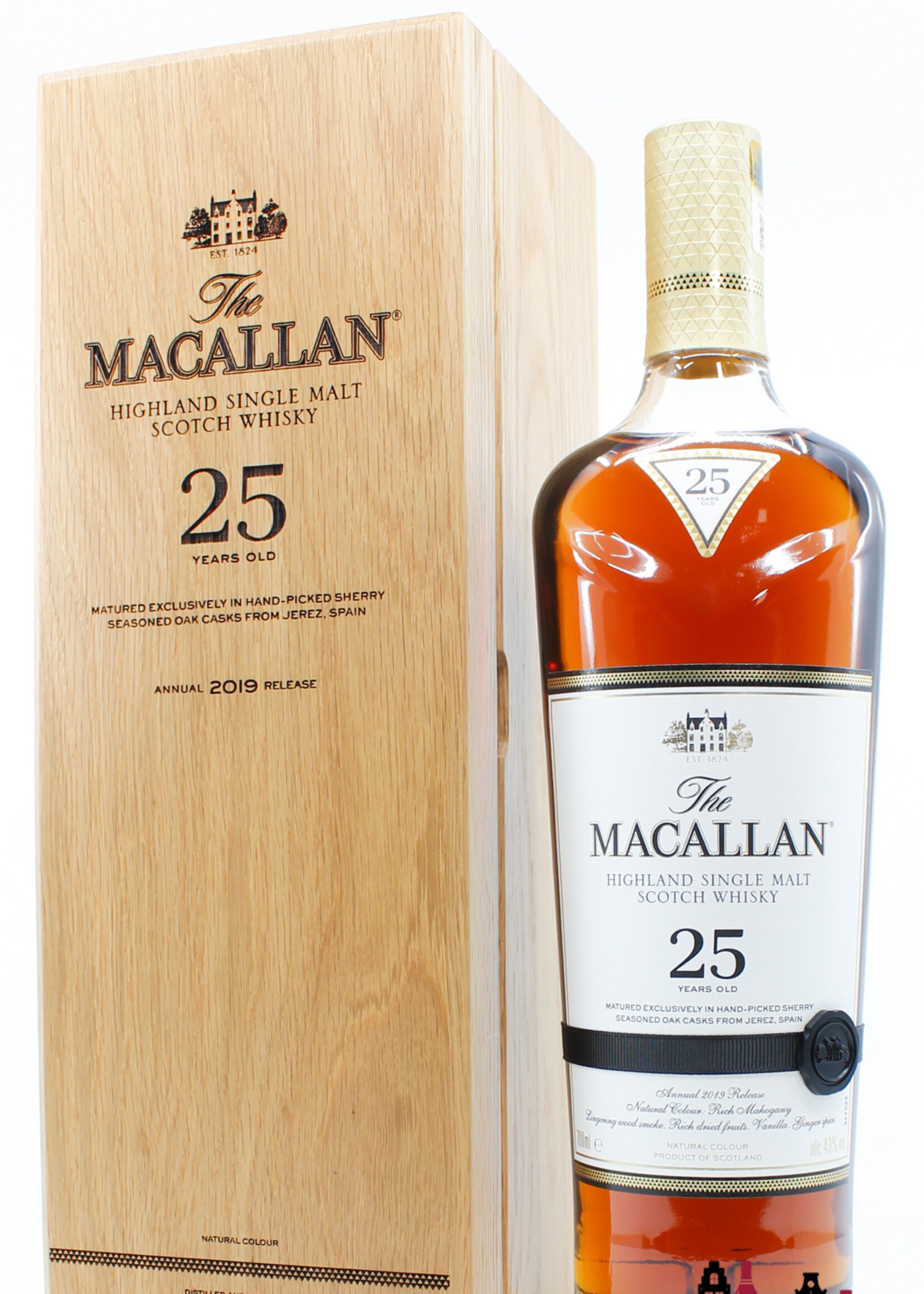 The Macallan Macallan 25 Years Old - Sherry Oak Casks - Annual 2019 Release 43%