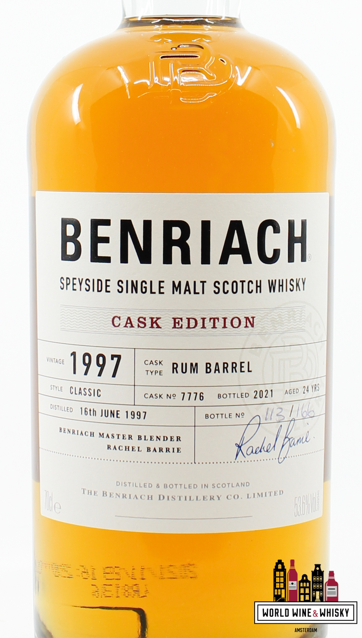 BenRiach BenRiach 24 Years Old 1997 2021 - Cask Edition - Cask 7776 - Rum Barrel 53.6% (1 of 166)