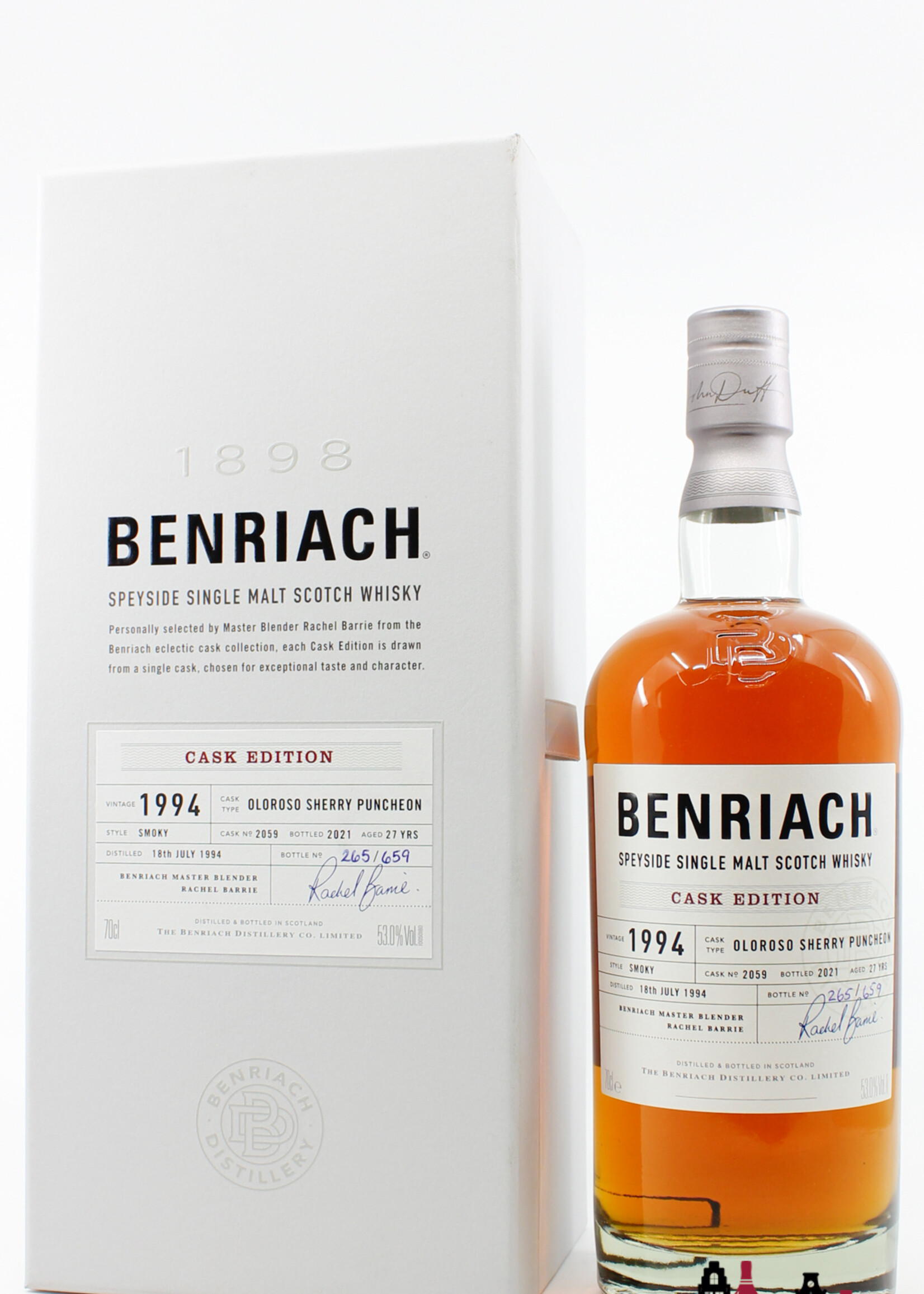 BenRiach BenRiach 27 Years Old 1994 2021 - Cask Edition - Cask 2059 - Oloroso Sherry Puncheon 53% (1 of 659)