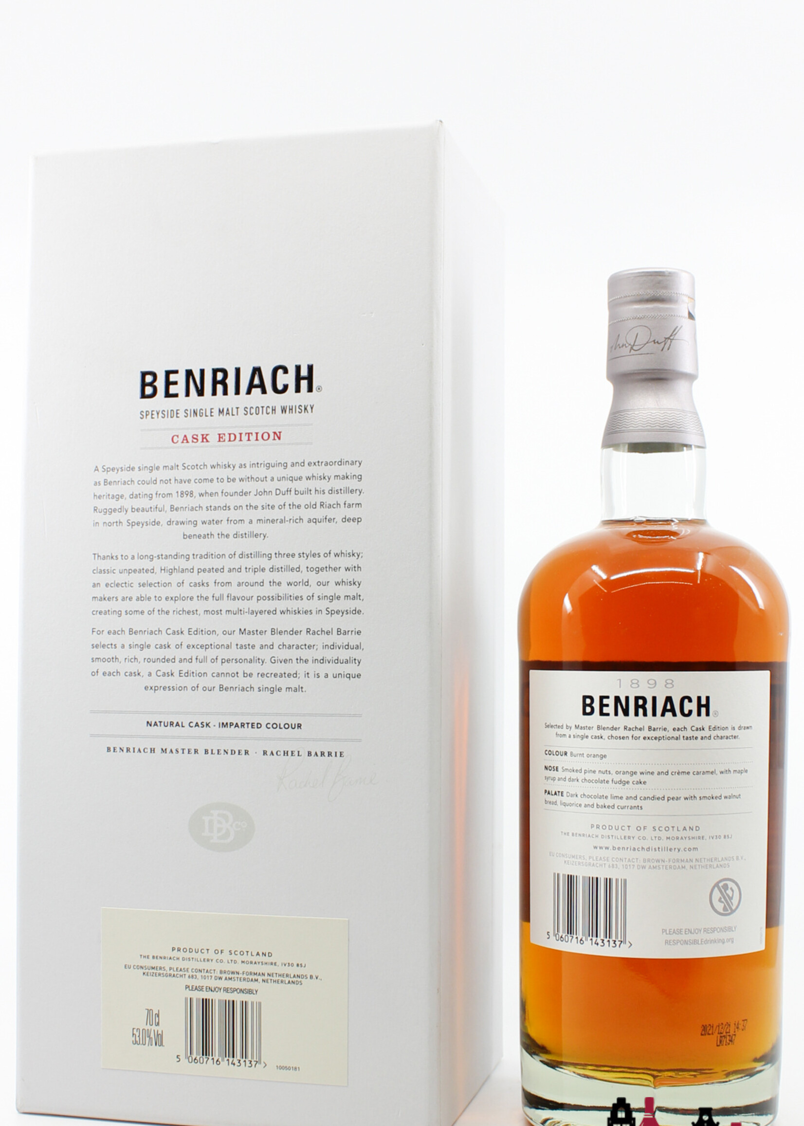 BenRiach BenRiach 27 Years Old 1994 2021 - Cask Edition - Cask 2059 - Oloroso Sherry Puncheon 53% (1 of 659)