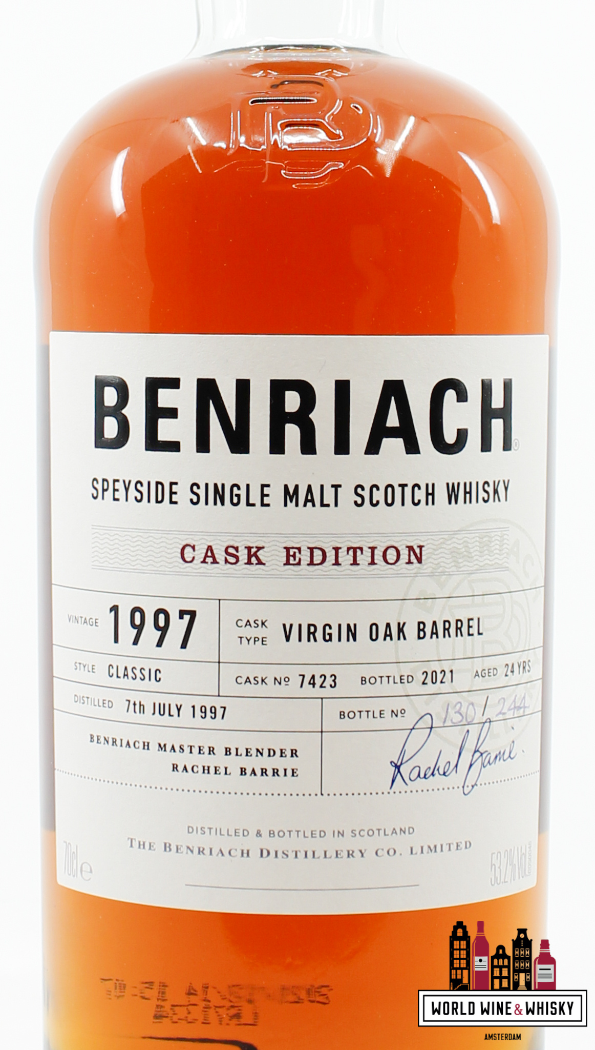 BenRiach BenRiach 24 Years Old 1997 2021 - Cask Edition - Cask 7423 - Virgin Oak Barrel 53.2% (1 of 244)