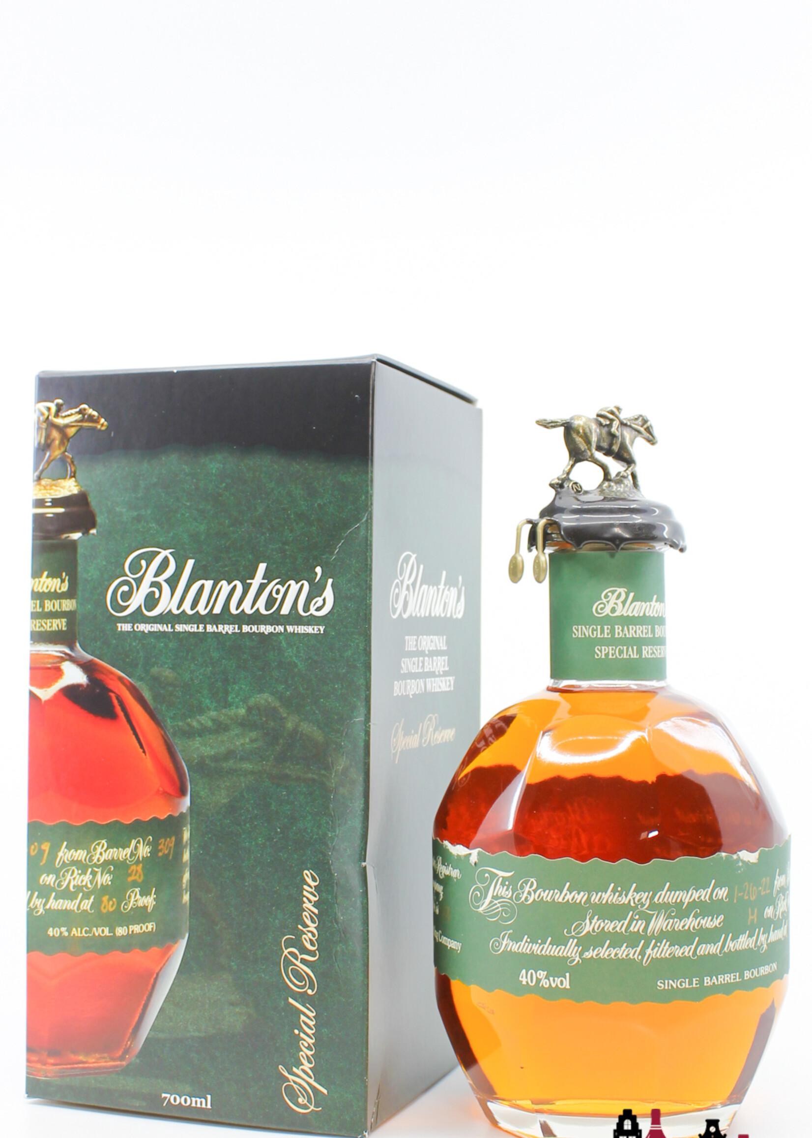 Blanton's Blanton's 2022 - Single Barrel Bourbon - Special Reserve - Barrel 141 40% (green label) - damaged label