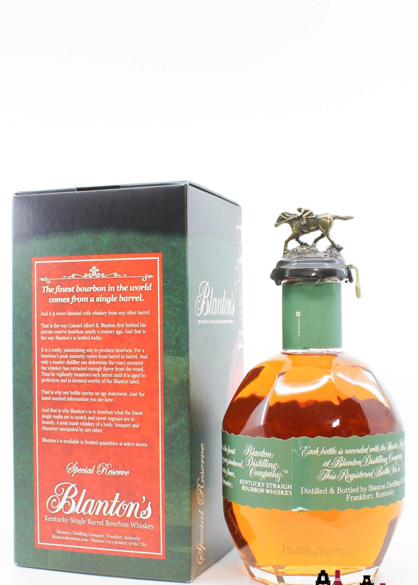 Blanton's Blanton's 2022 - Single Barrel Bourbon - Special Reserve - Barrel 141 40% (green label) - damaged label