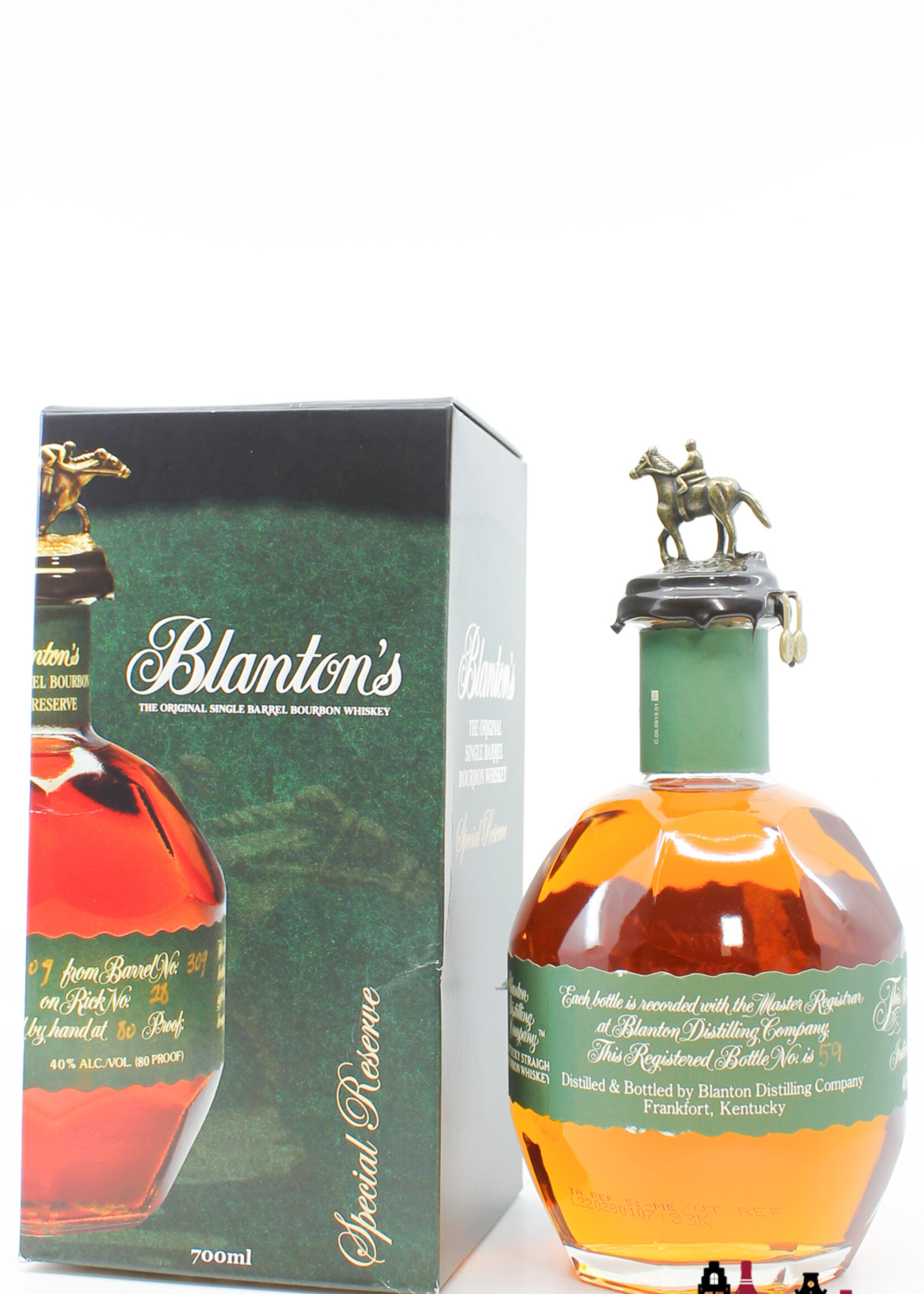 Blanton's Blanton's 2022 - Single Barrel Bourbon - Special Reserve - Barrel 141 40% (green label) - damaged label