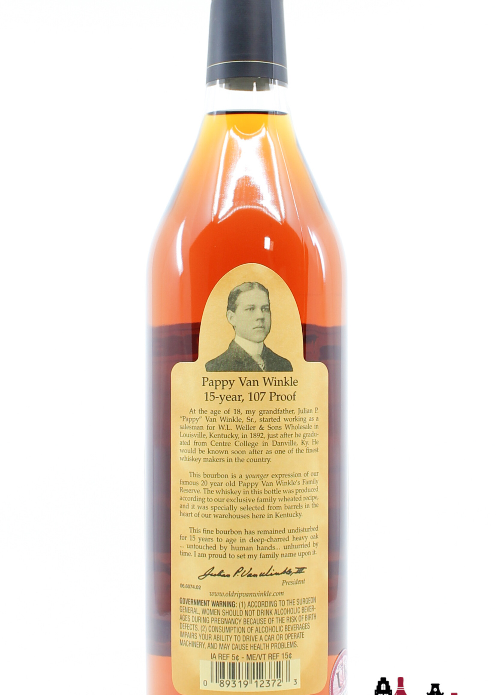 Pappy Van Winkle's Pappy van Winkle's 15 Years Old 2022 - Family Reserve 53.5% 750ml (Old Rip Van Winkle Distillery)
