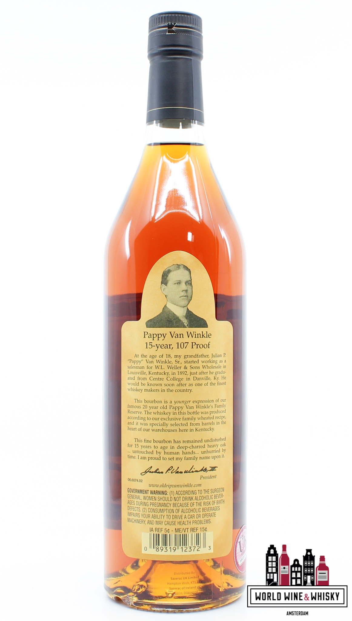 Pappy Van Winkle's Pappy van Winkle's 15 Years Old 2022 - Family Reserve 53.5% 750ml (Old Rip Van Winkle Distillery)