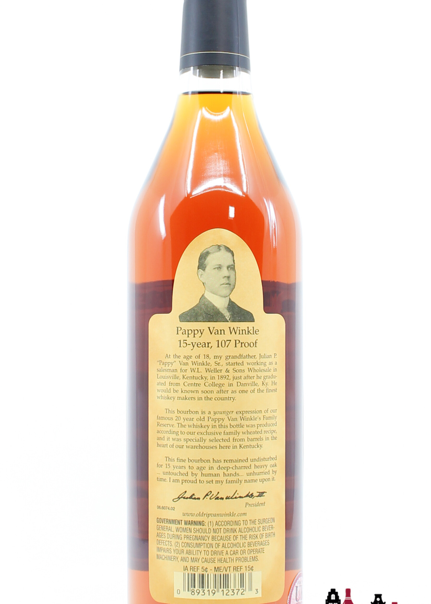 Pappy Van Winkle's Pappy van Winkle's 15 Years Old - Family Reserve 53.5% 750ml (Old Rip Van Winkle Distillery)