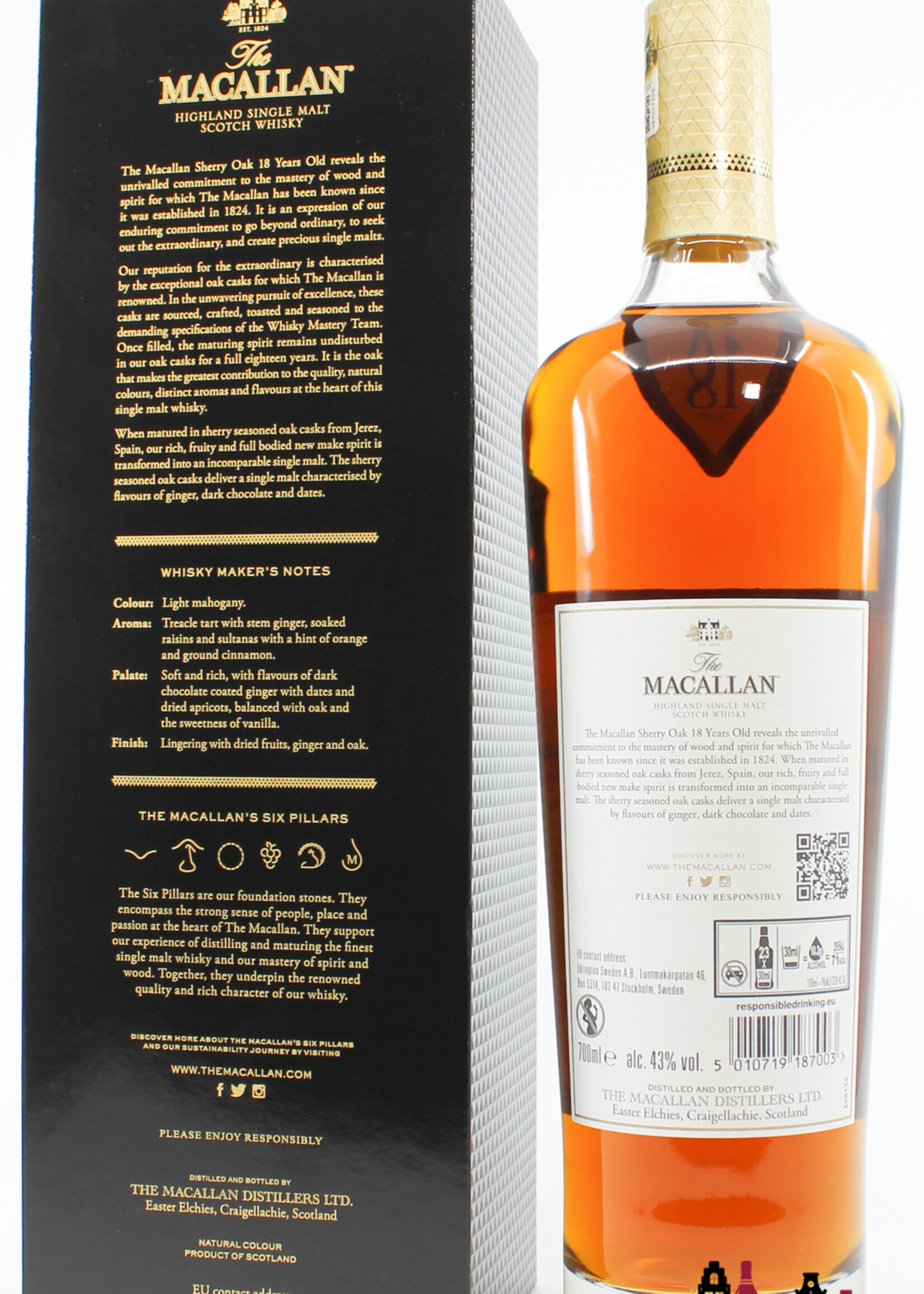 The Macallan Macallan 18 Years Old - Sherry Oak Cask - Annual 2023 Release 43%