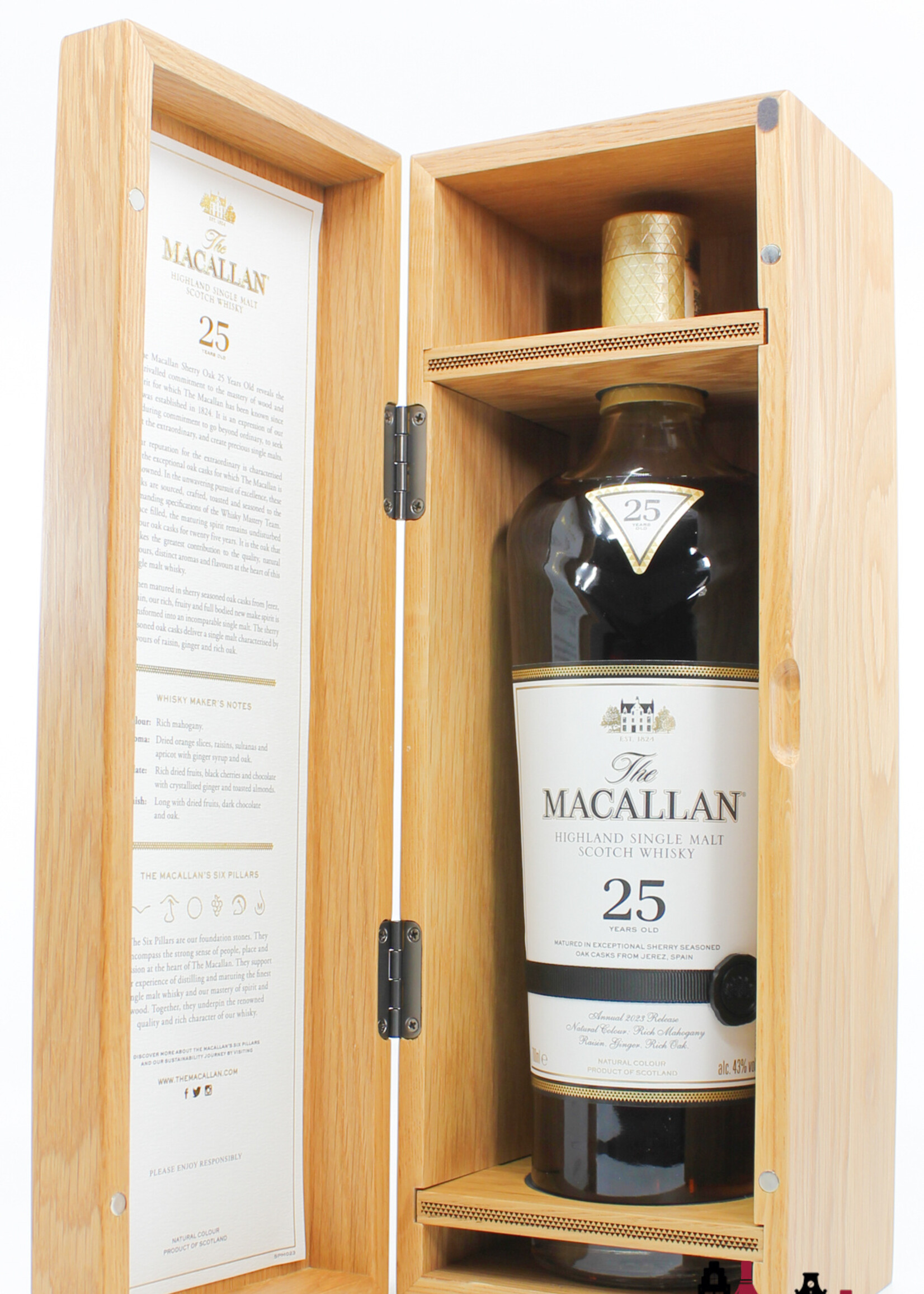 The Macallan Macallan 25 Years Old - Sherry Oak Casks - Annual 2023 Release 43%