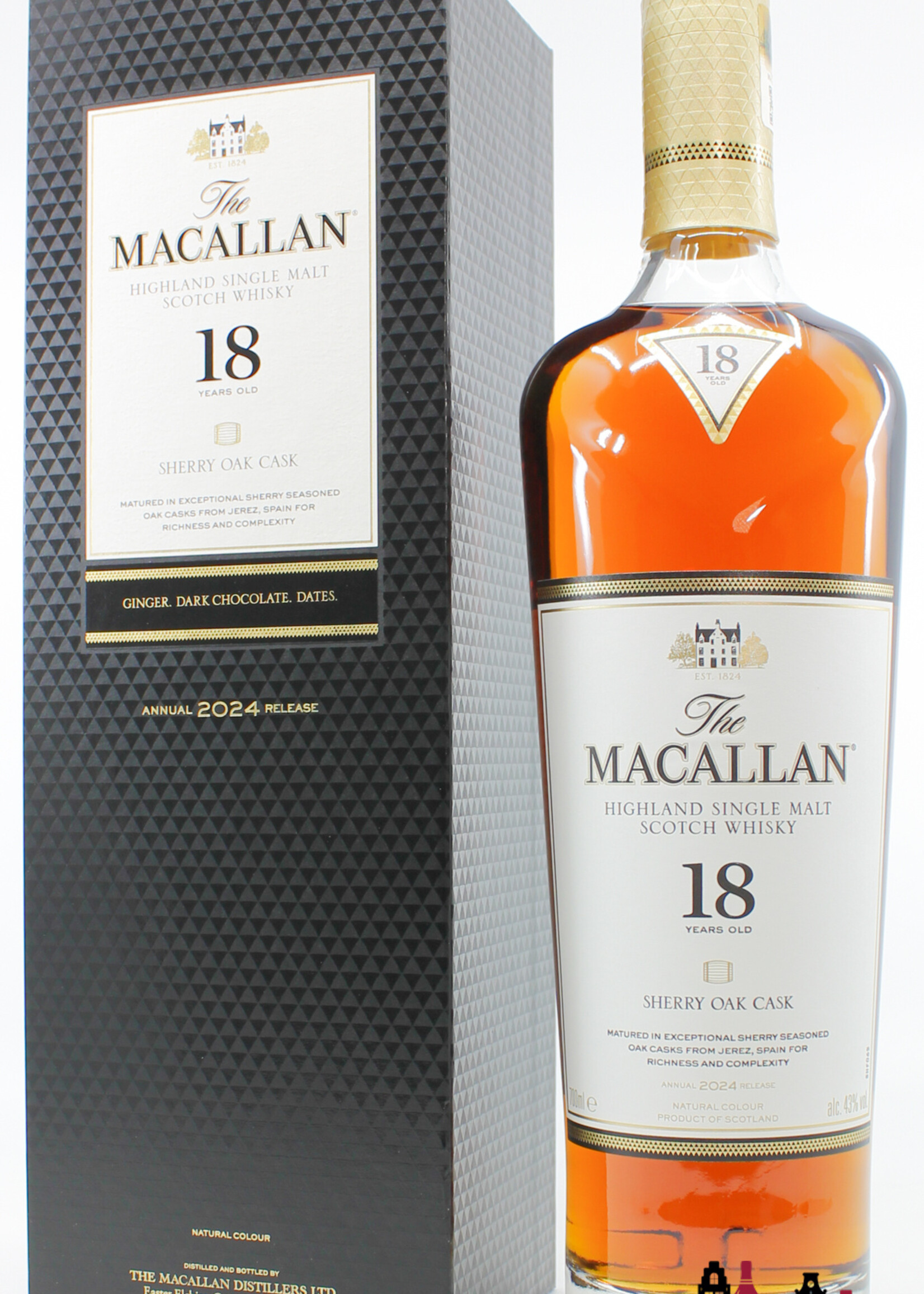 The Macallan Macallan 18 Years Old - Sherry Oak Cask - Annual 2024 Release 43%