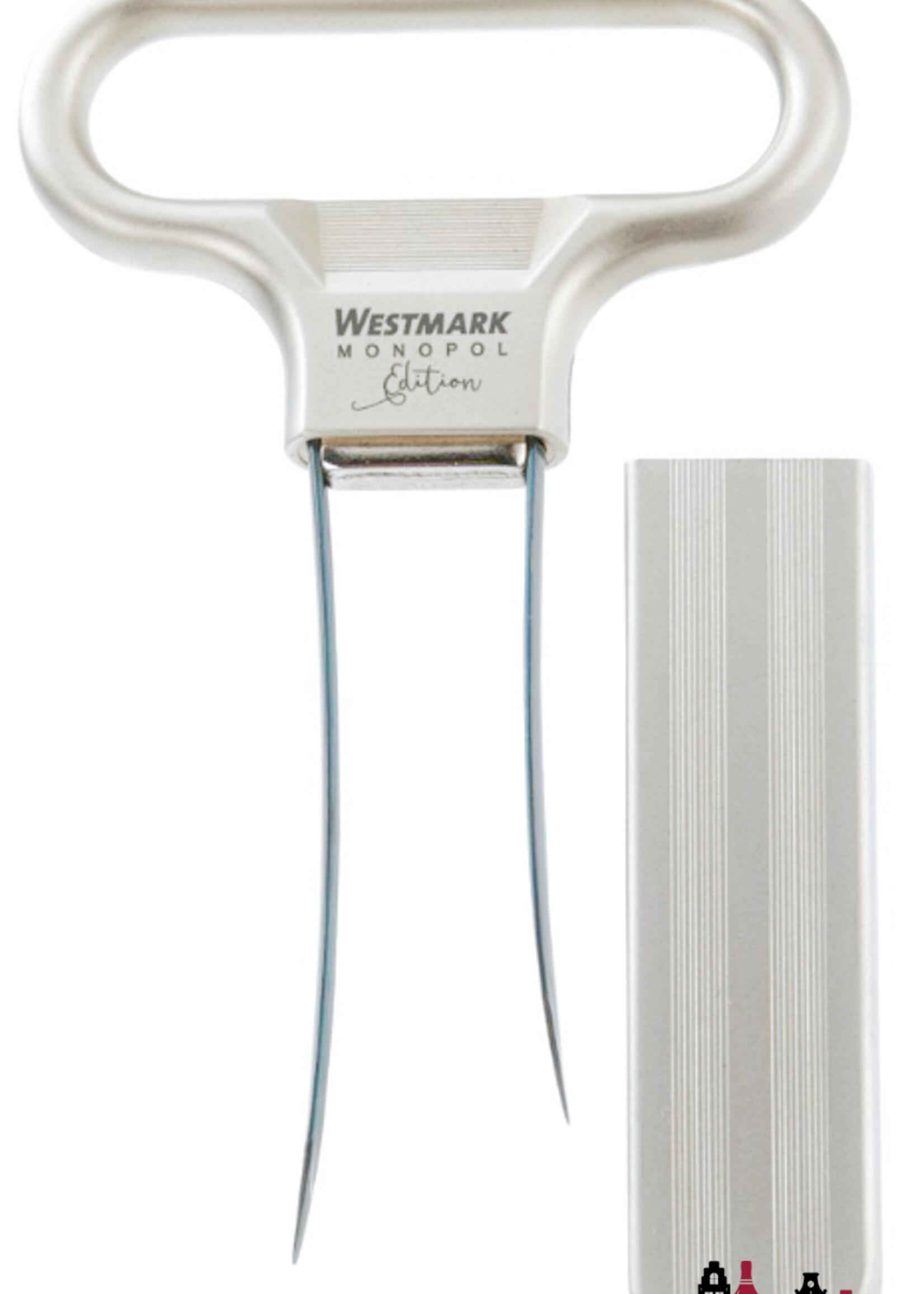 Westmark Luxurious wine bottle opener and corker »Ah-So« Westmark Monopol Edition (satin-finish exclusive)