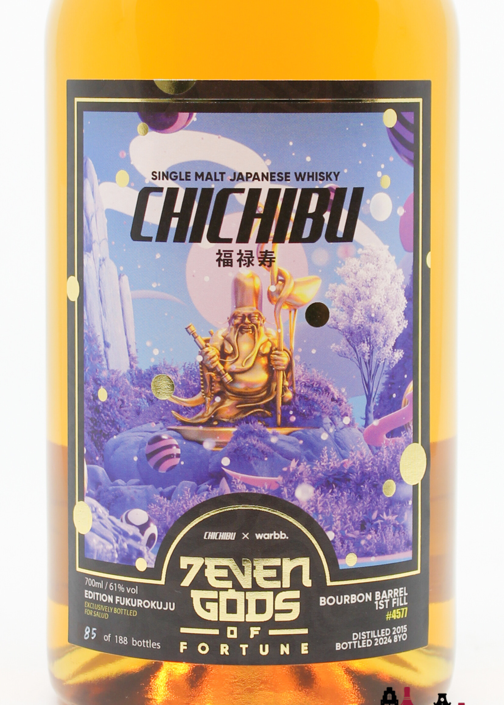 Chichibu Chichibu 8 Years Old 2015 2024 - Cask 4577 - 7EVEN Gods of Fortune Edition 5 61% (1 of 188)
