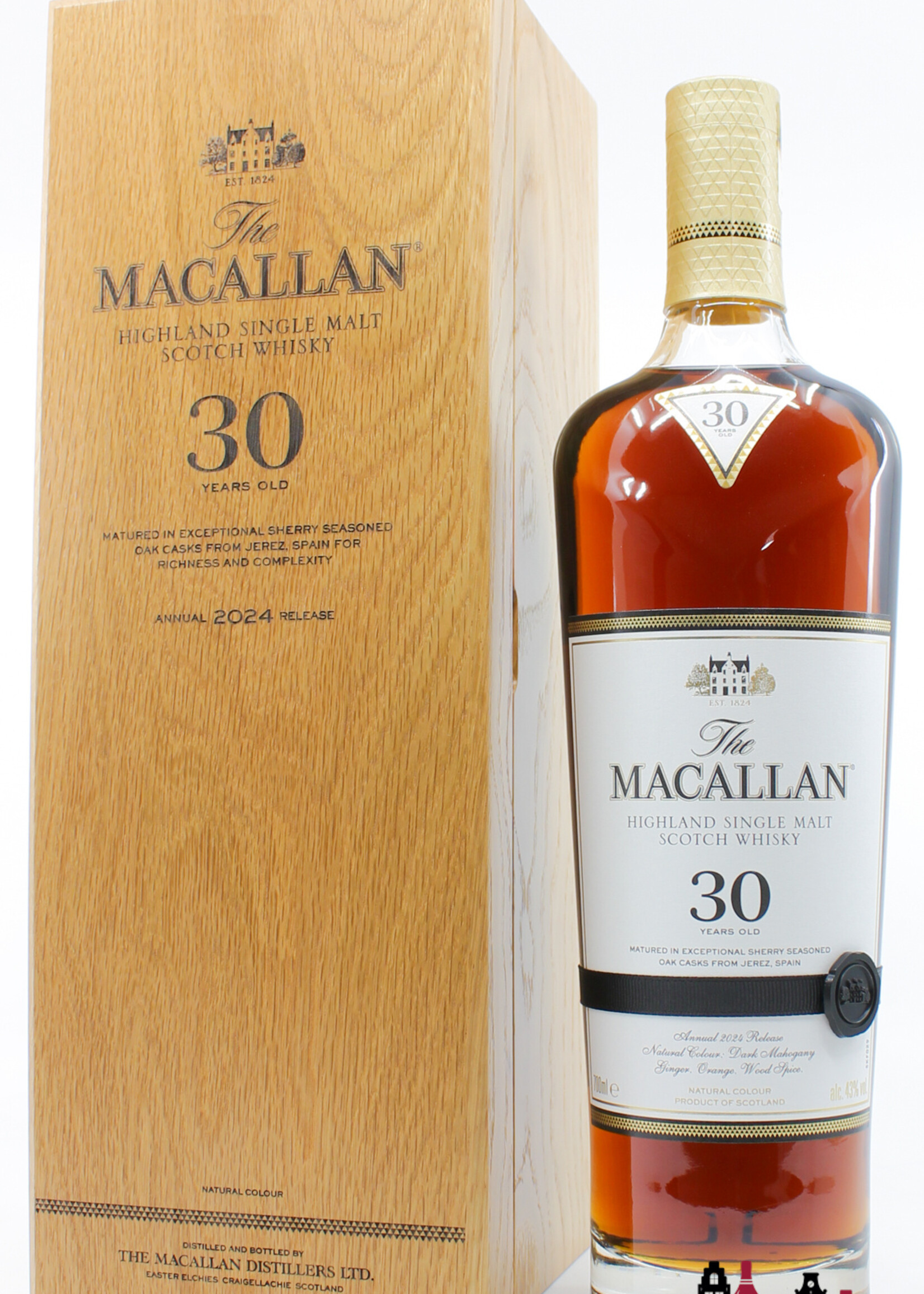 The Macallan The Macallan 30 Years Old - Sherry Oak Casks - Annual 2024 Release 43%
