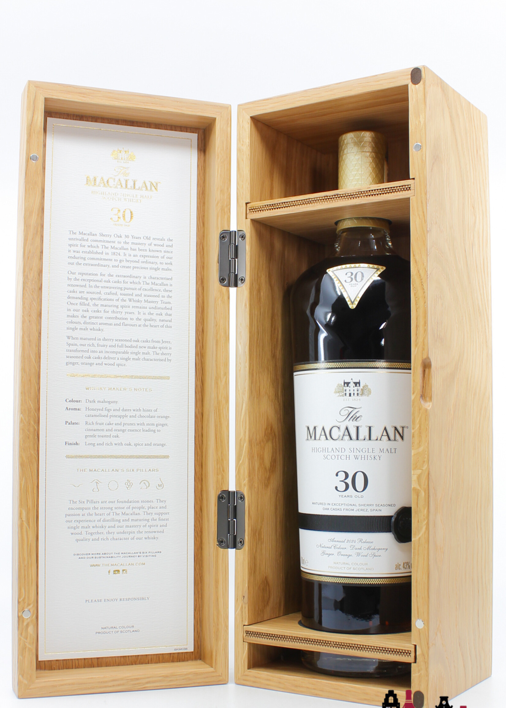 The Macallan The Macallan 30 Years Old - Sherry Oak Casks - Annual 2024 Release 43%