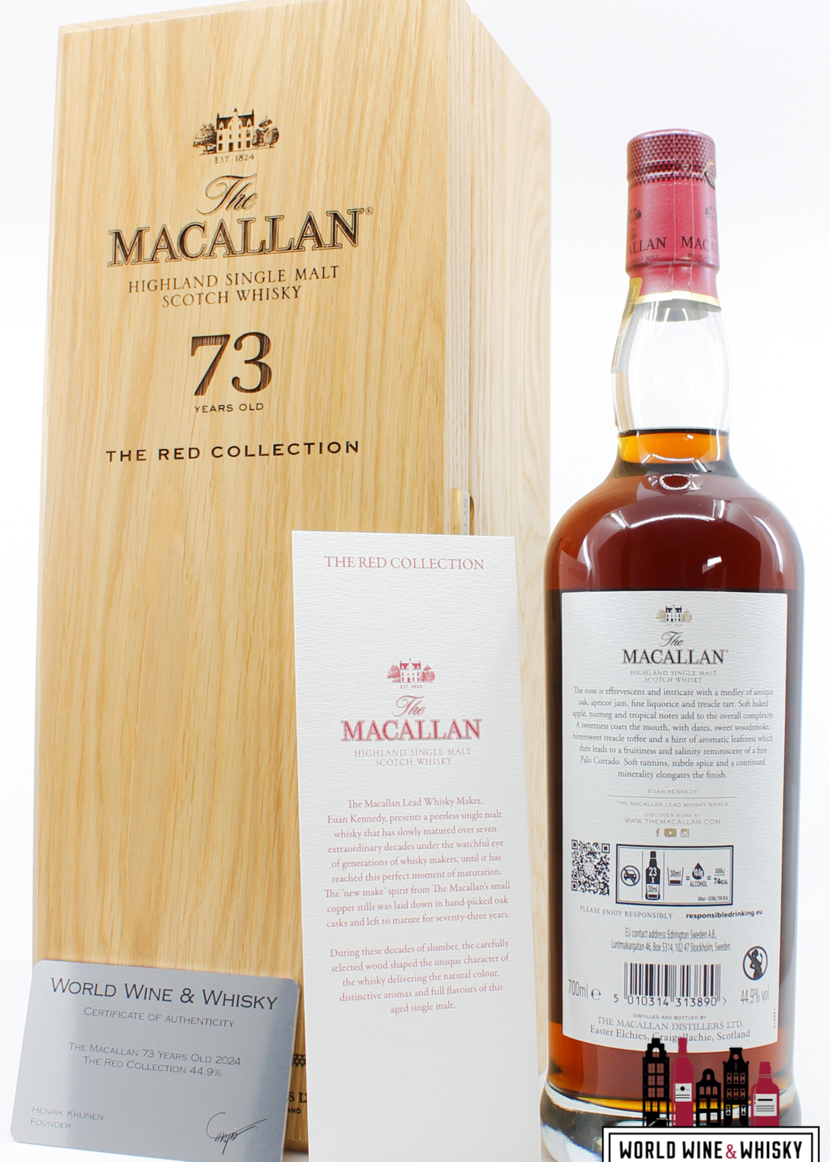 The Macallan The Macallan 73 Years Old 2024 - The Red Collection 44.9%