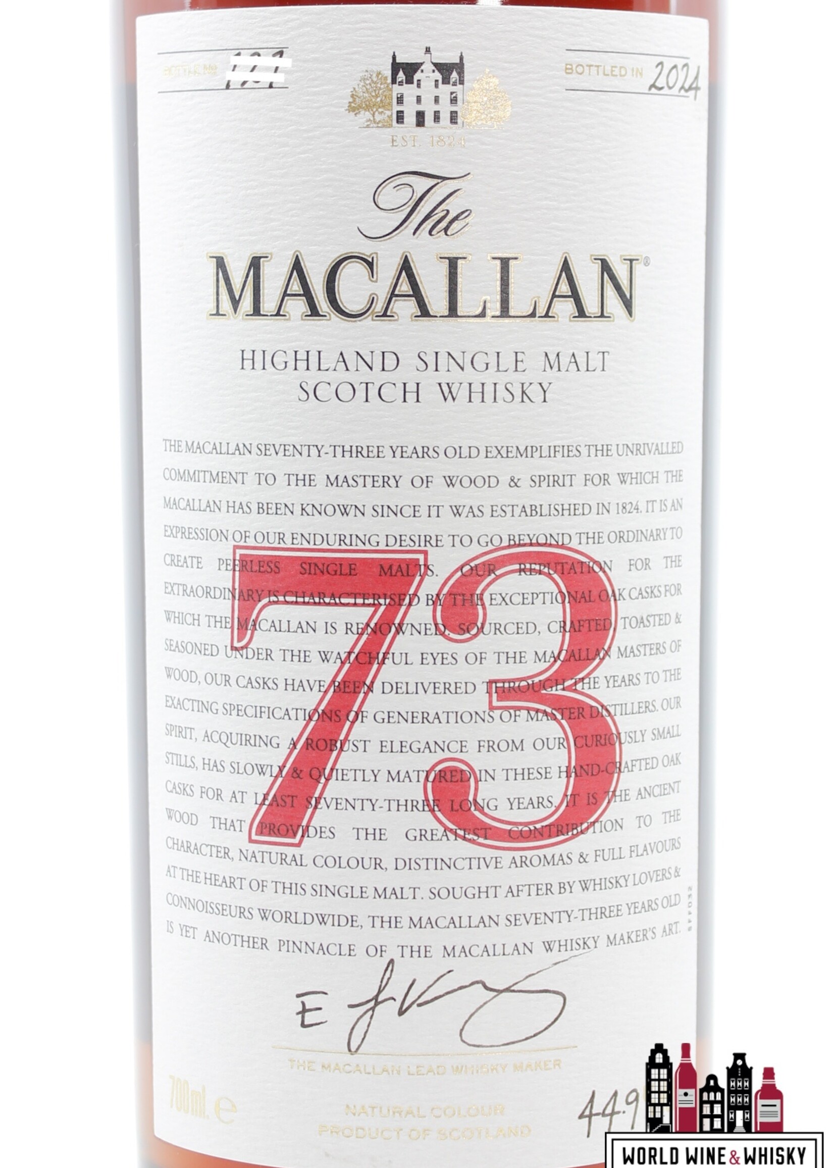 The Macallan The Macallan 73 Years Old 2024 - The Red Collection 44.9%