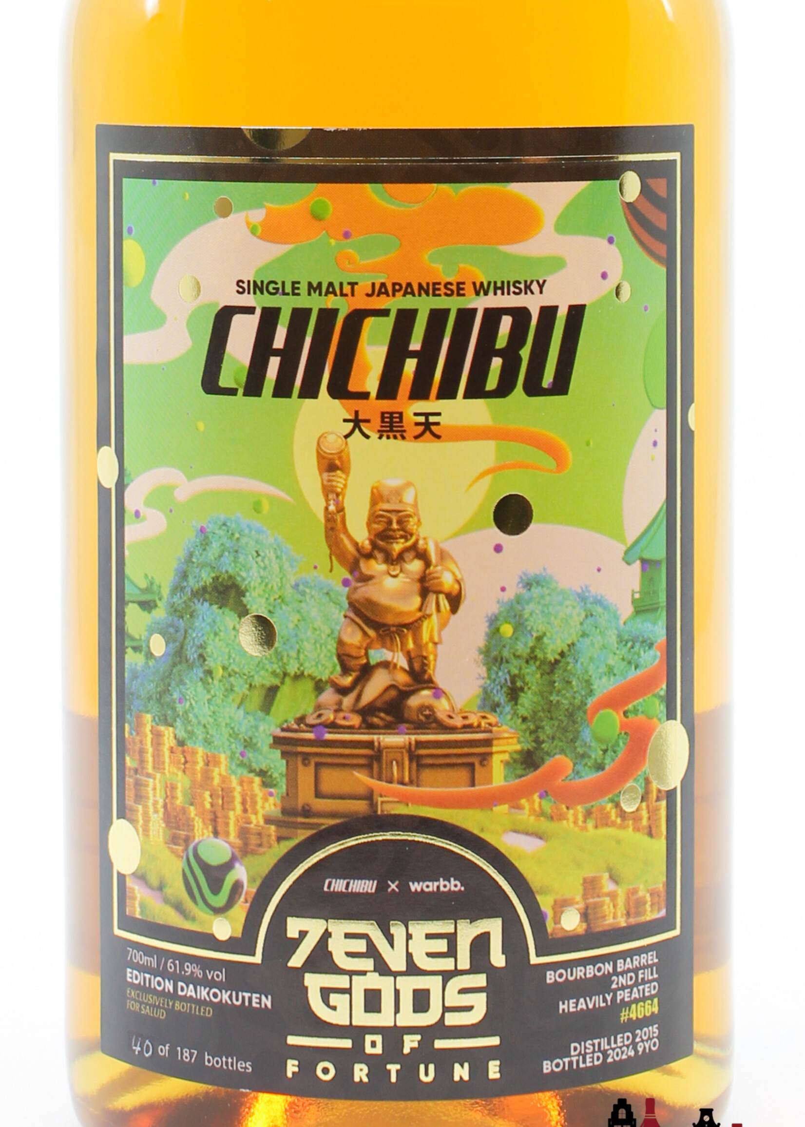 Chichibu Chichibu 9 Years Old 2015 2024 - Cask 4664 - 7EVEN Gods of Fortune - Edition 6 Daikokuten 61.9% (1 of 187)