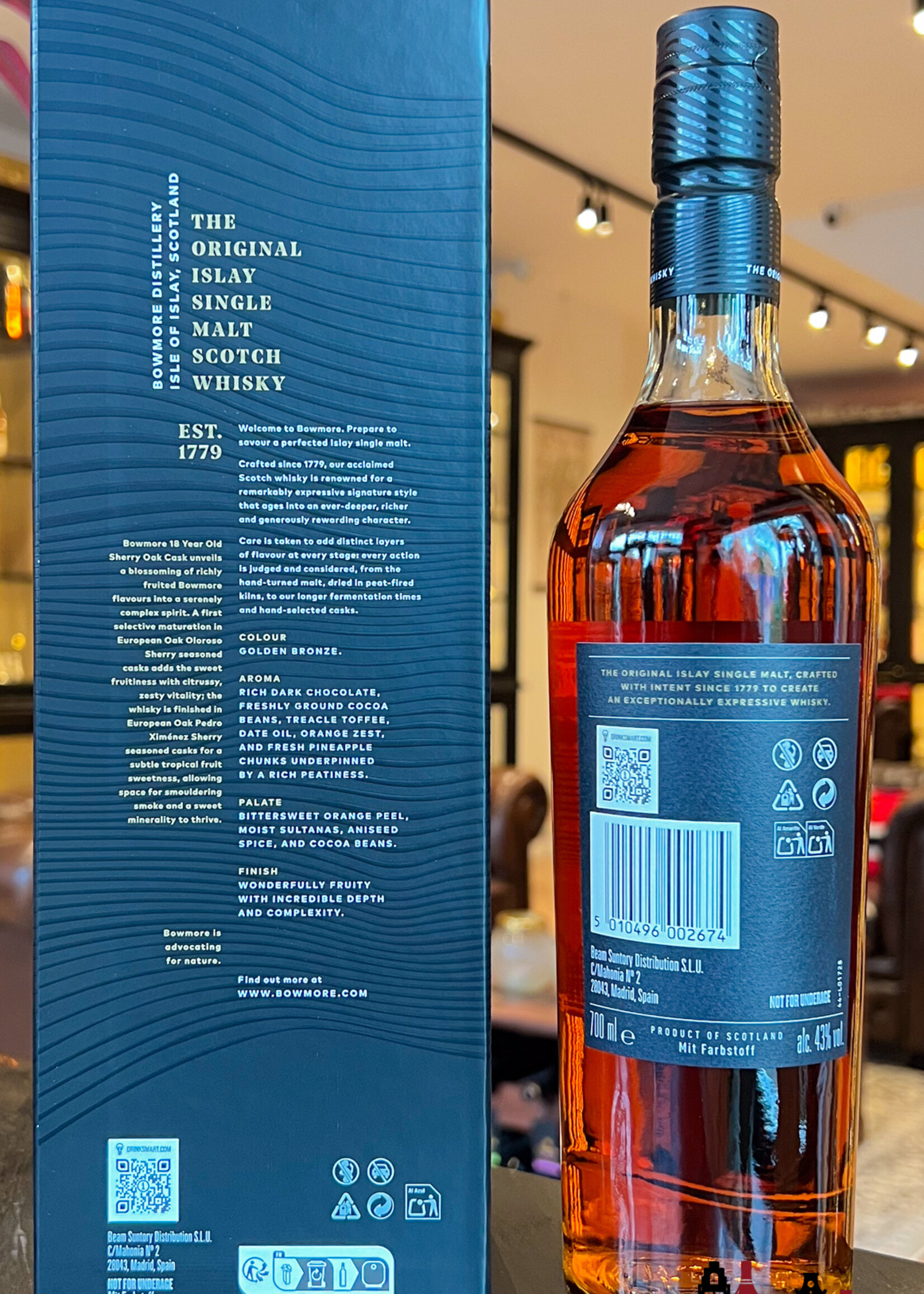 Bowmore Bowmore 18 Years Old 2024 - Sherry Oak Cask 43%