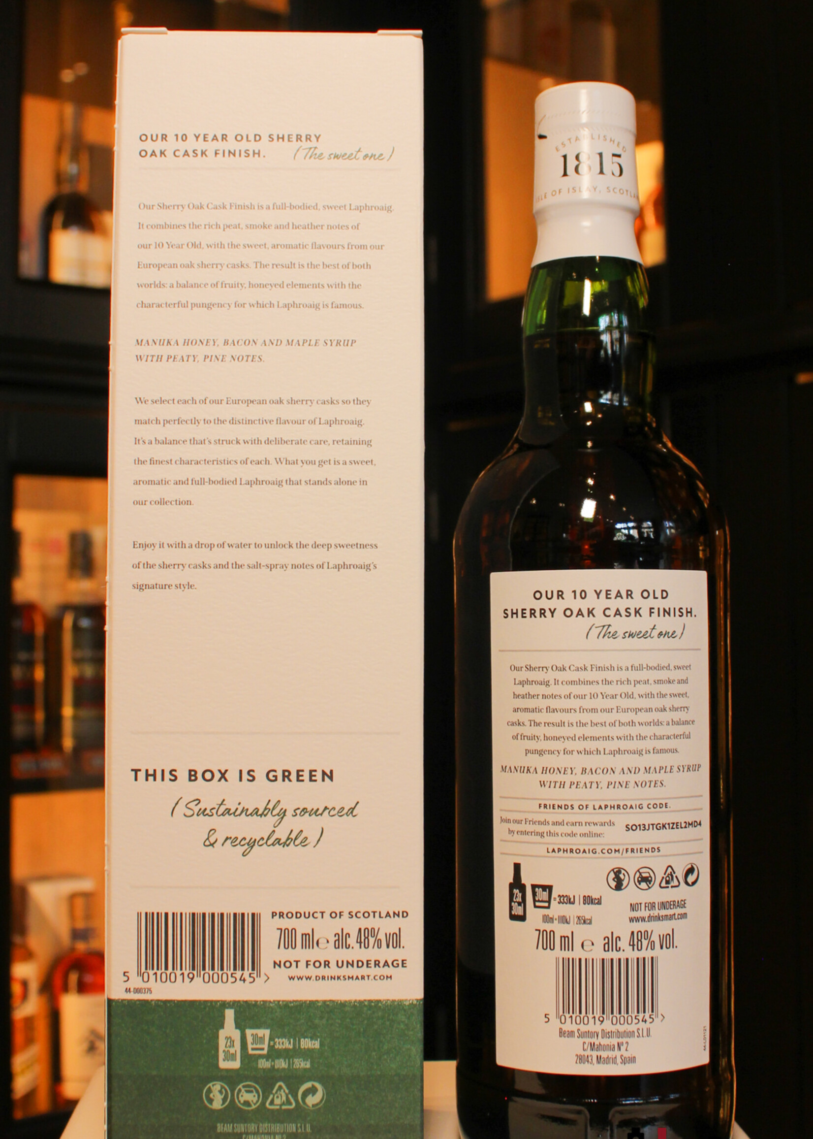 Laphroaig Laphroaig 10 Years Oak -  Sherry Oak Cask Finish 48%