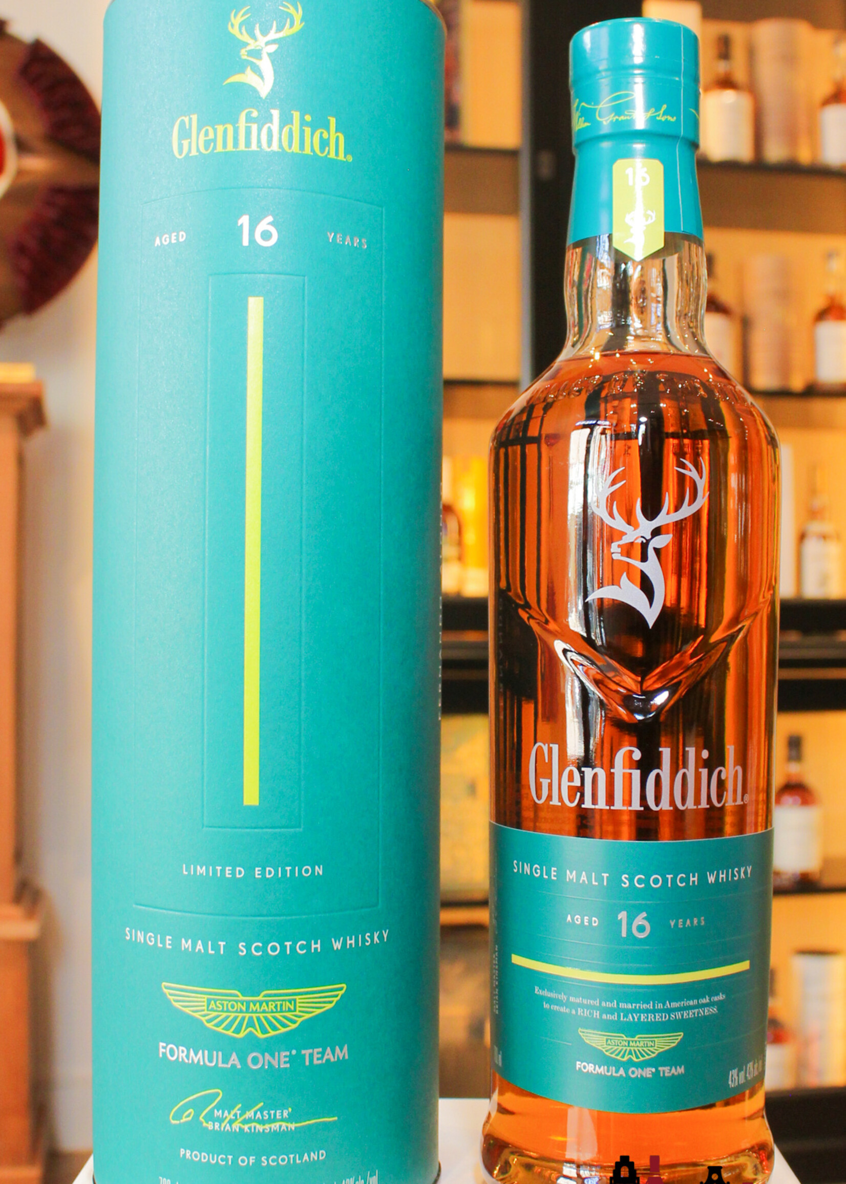 Glenfiddich Glenfiddich 16 Years Old 2025 - Aston Martin Formula One Team 43%