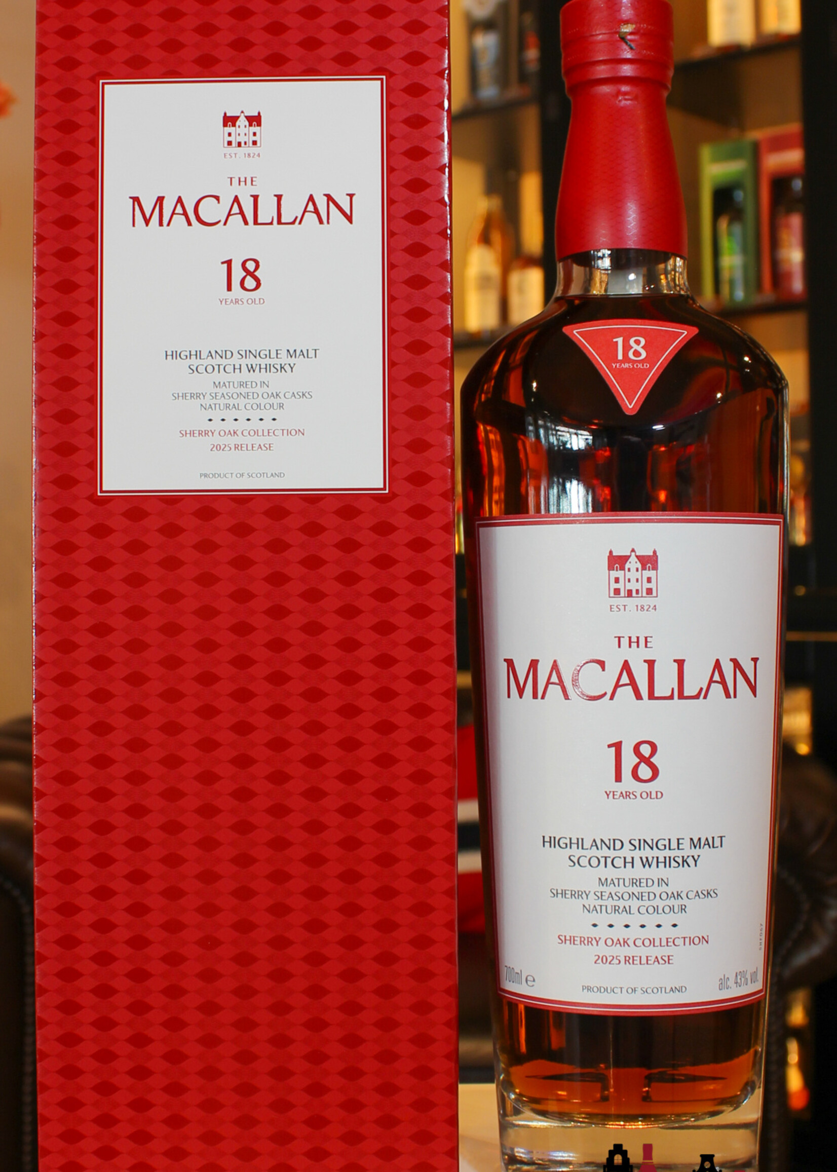 The Macallan The Macallan 18 Years Old - Sherry Oak Collection - Annual 2025 Release 43%
