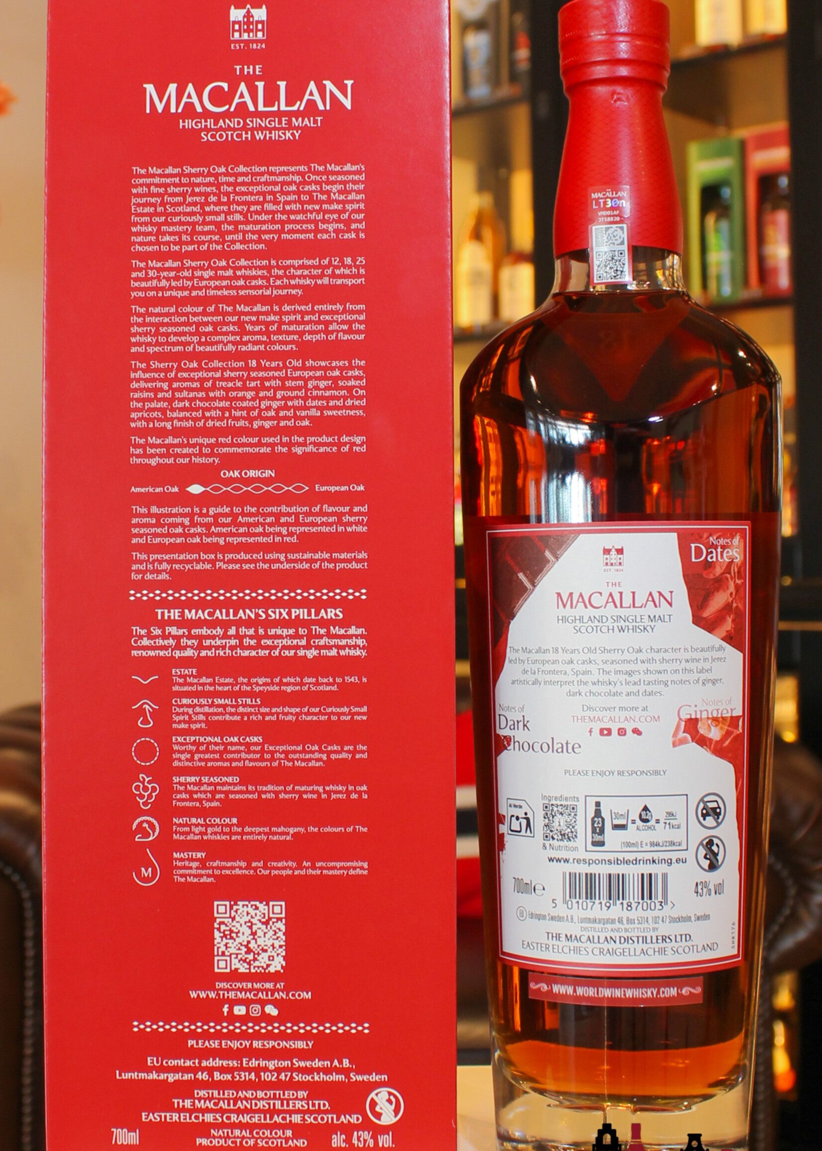 The Macallan The Macallan 18 Years Old - Sherry Oak Collection - Annual 2025 Release 43%