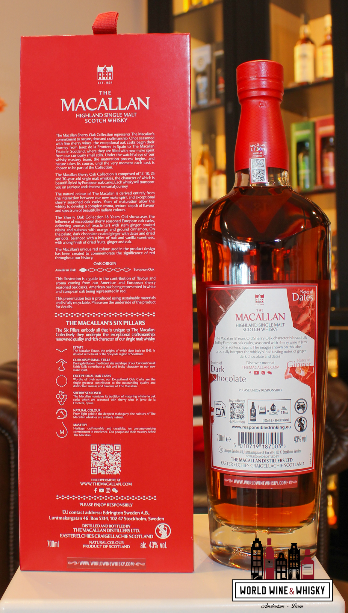 Macallan 18年【箱付き】　※2025年購入 The Macallan 18 Years Old - Sherry Oak Collection - 2025