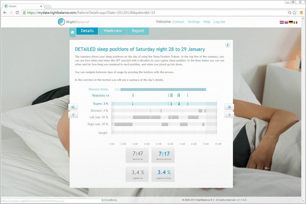 NightBalance Sleep Position Trainer