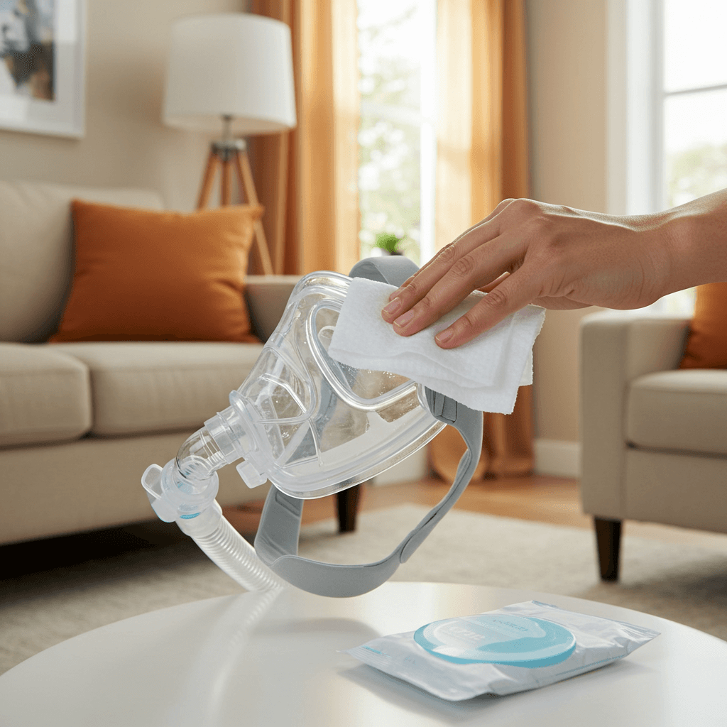 Hoe maak ik mijn CPAP masker schoon?
