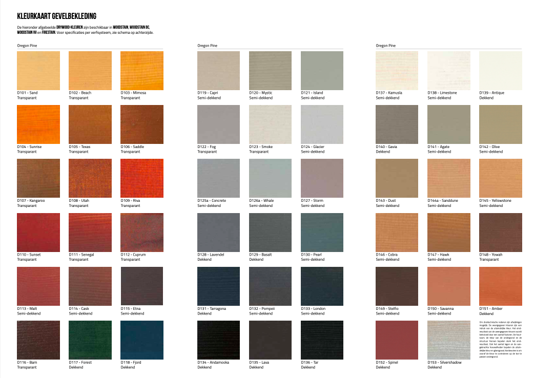 Nieuw kleuren mengsysteem voor Drywood kleuren