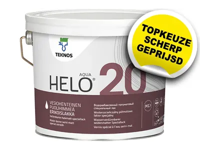 Teknos Drywood Helo Aqua 20 (zijdemat)