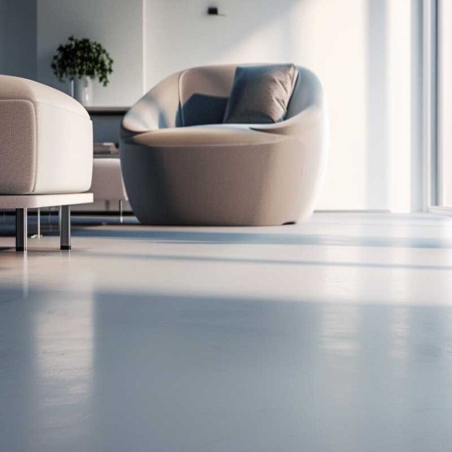 Marmoleum vloer verven