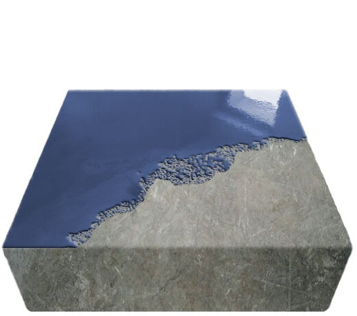 Anhydrietvloer verven met een dekkende kleur coating