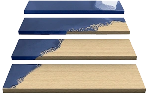 Houten trap kleur afwerking